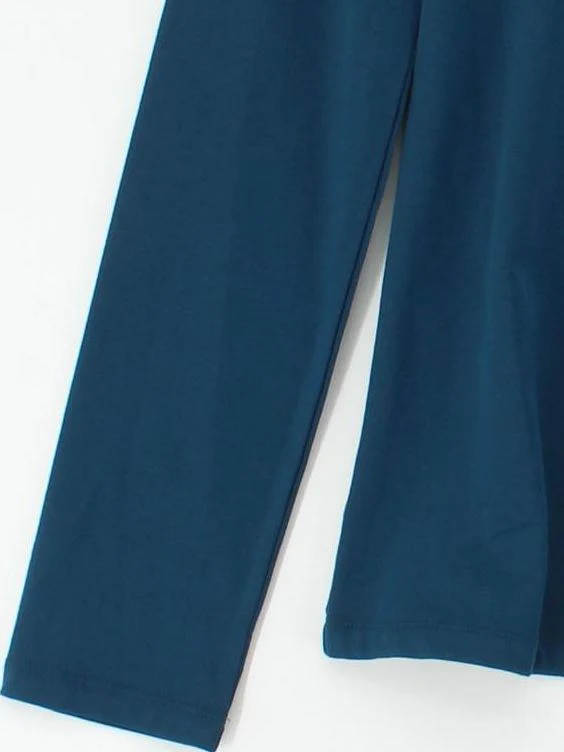 Jigsaw Women's Top M Blue Cotton with Elastane Long Sleeve Round Neck Basic - Image 4
