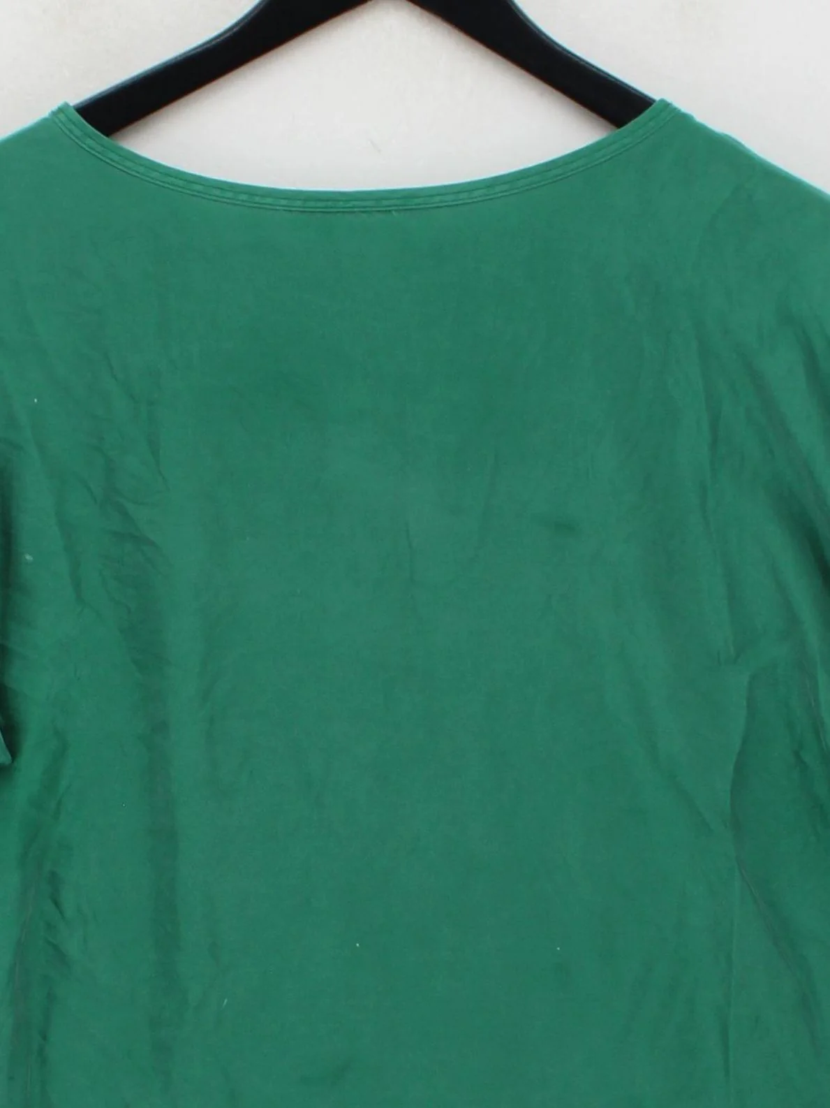 Jigsaw Women's Top M Green Silk with Cotton, Lyocell Modal Basic - Image 3