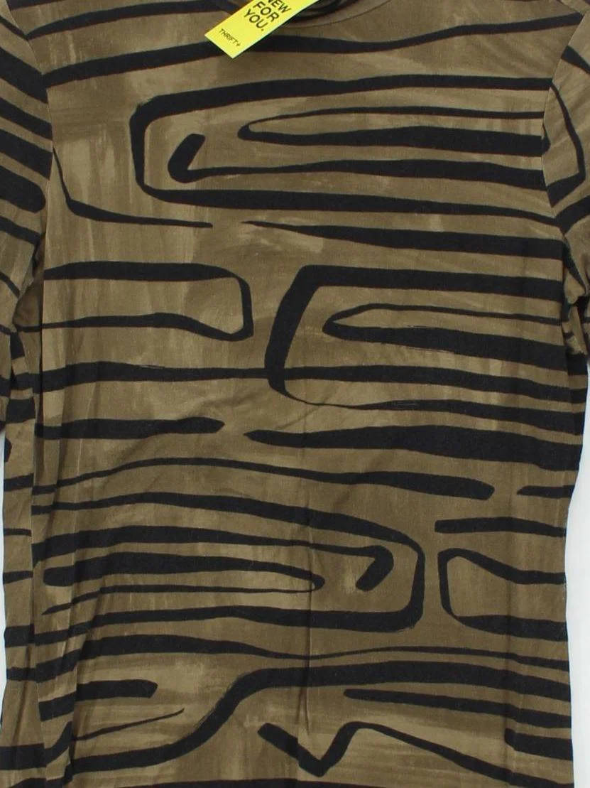 Jigsaw Women's Top S Brown Viscose with Elastane Long Sleeve Roll Neck Basic - Image 3