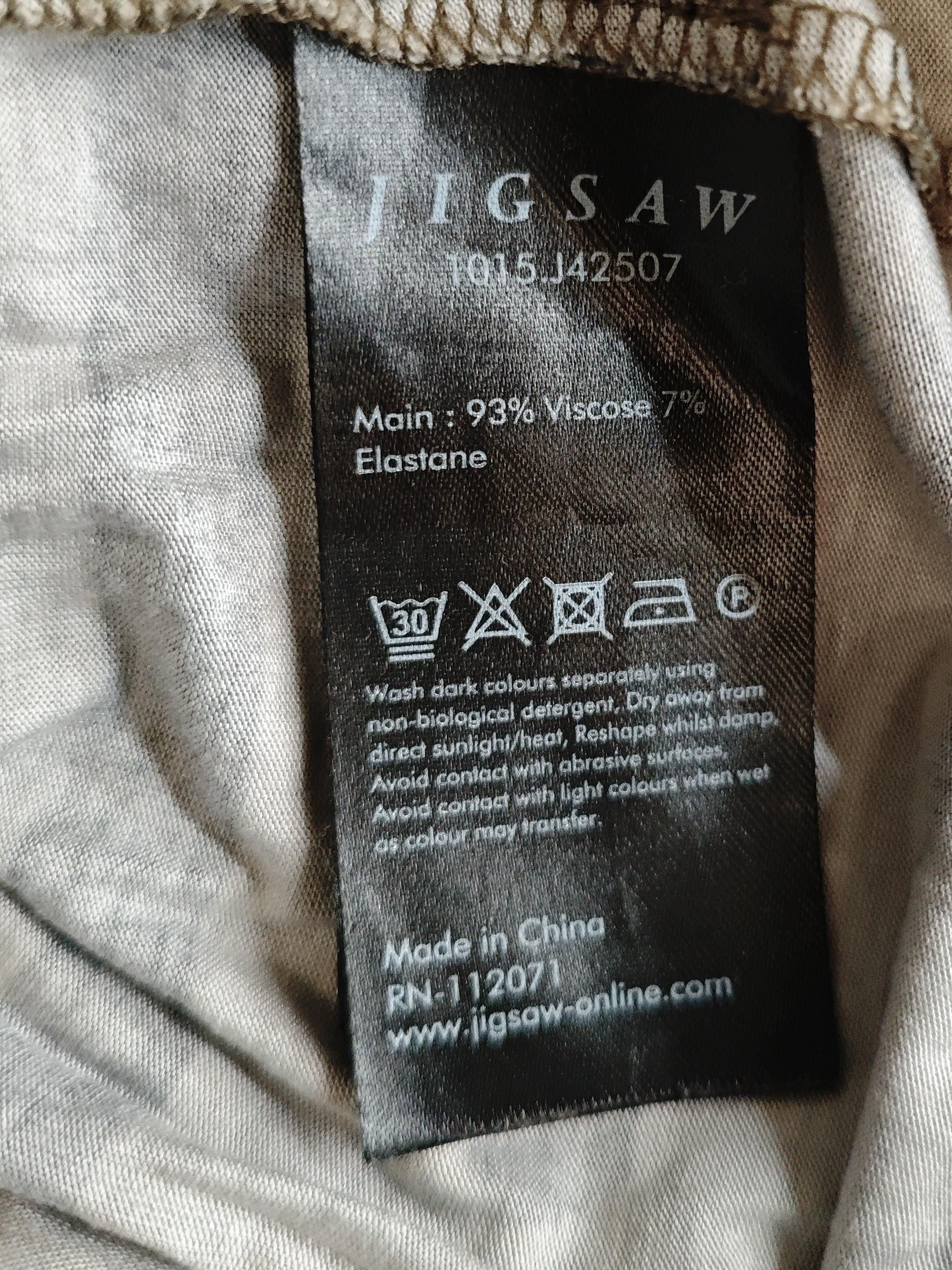 Jigsaw Women's Top S Brown Viscose with Elastane Long Sleeve Roll Neck Basic - Image 6