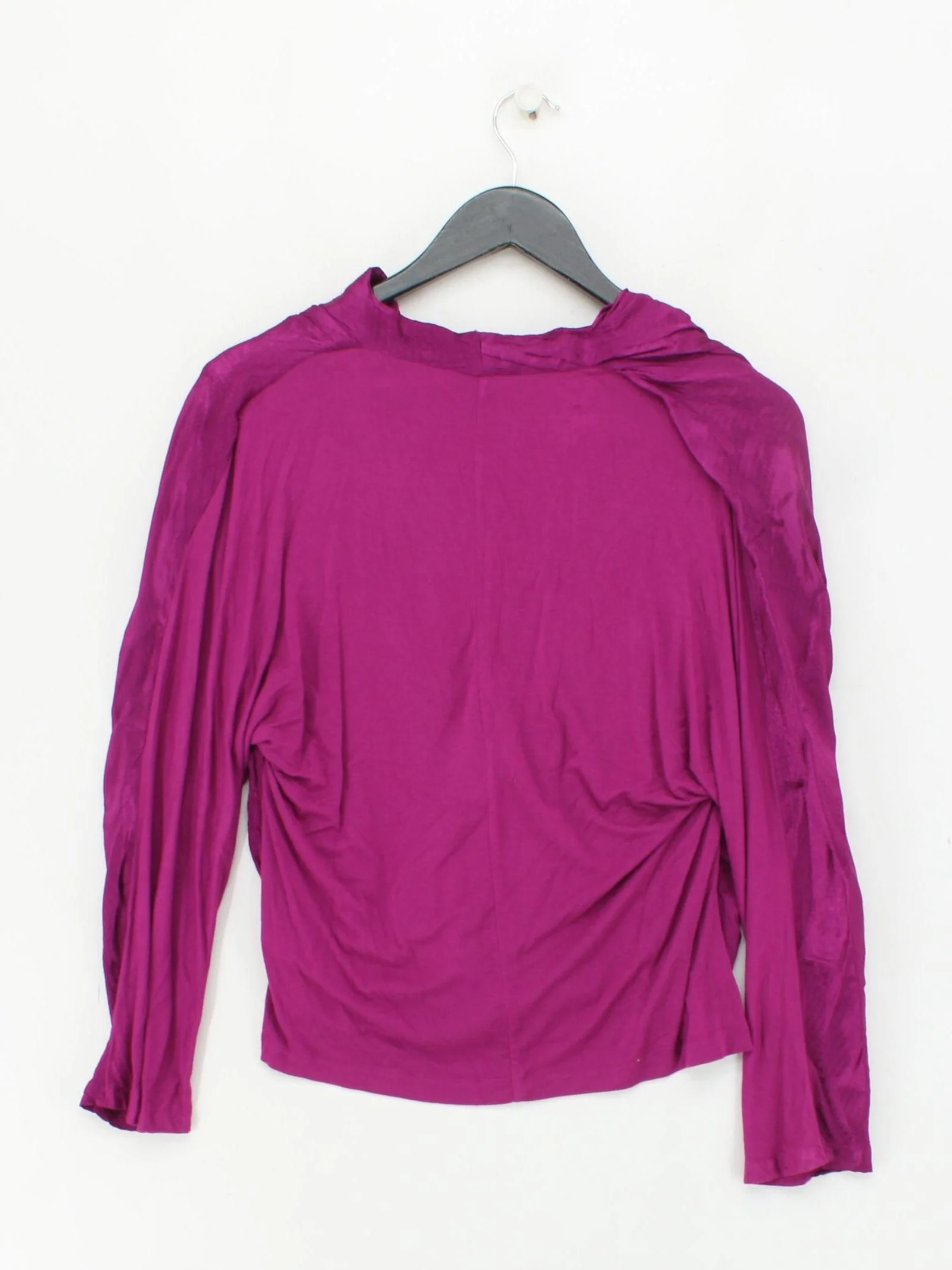 Jigsaw Women's Top S Pink Viscose with Elastane Long Sleeve Round Neck Basic - Image 2