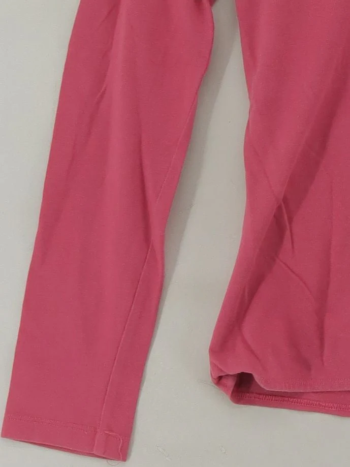 Jigsaw Women's Top XS Pink Cotton with Elastane Long Sleeve Round Neck Basic - Image 4