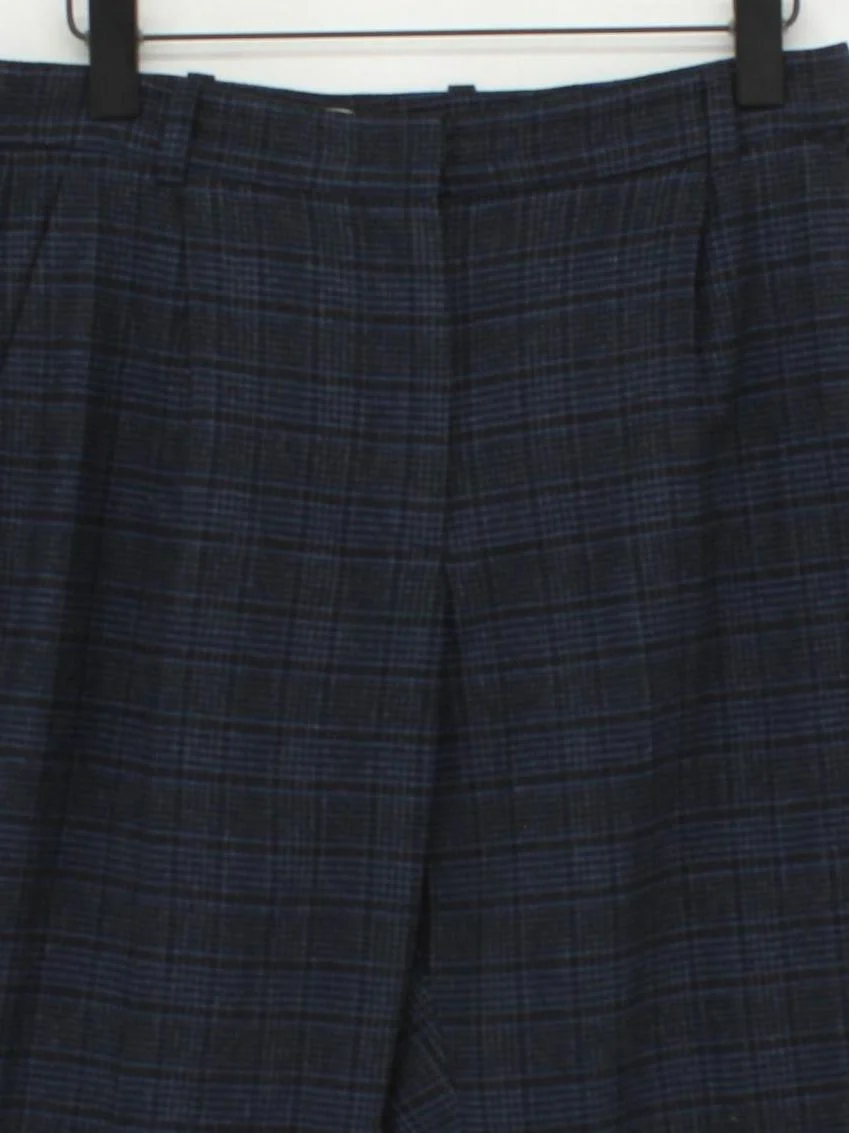 Jigsaw Women's Trousers M Blue Wool with Polyester, Elastane Chino - Image 3