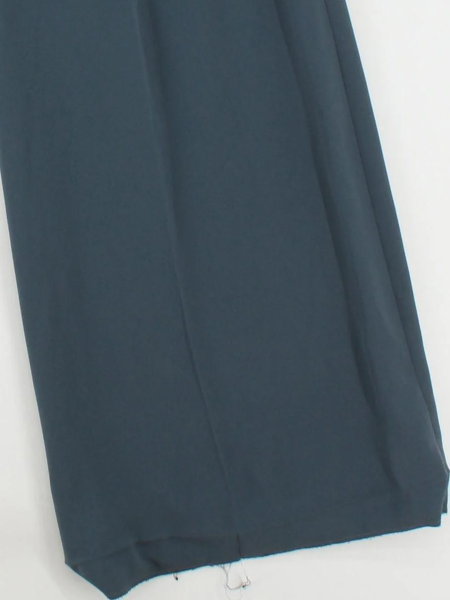 Jigsaw Women's Trousers UK 10 Blue 100% Polyester Wide-Leg Chino - Image 4
