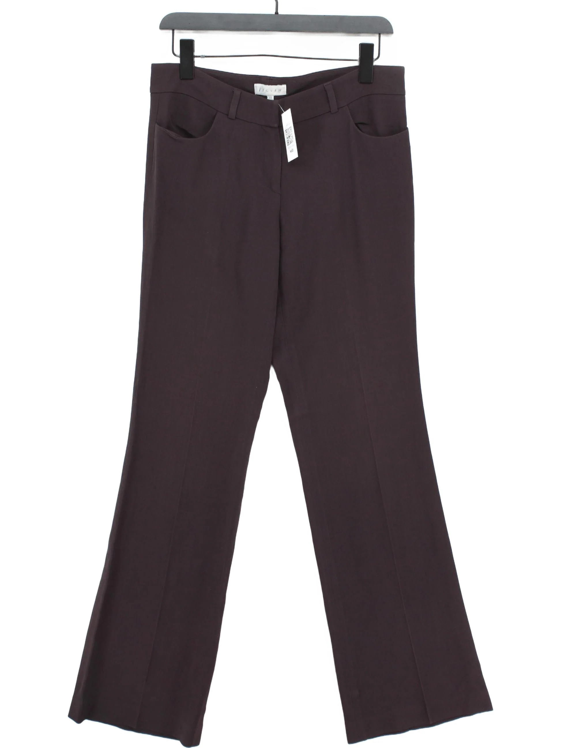 Jigsaw Women's Trousers UK 10 Brown 100% Other Straight Chino