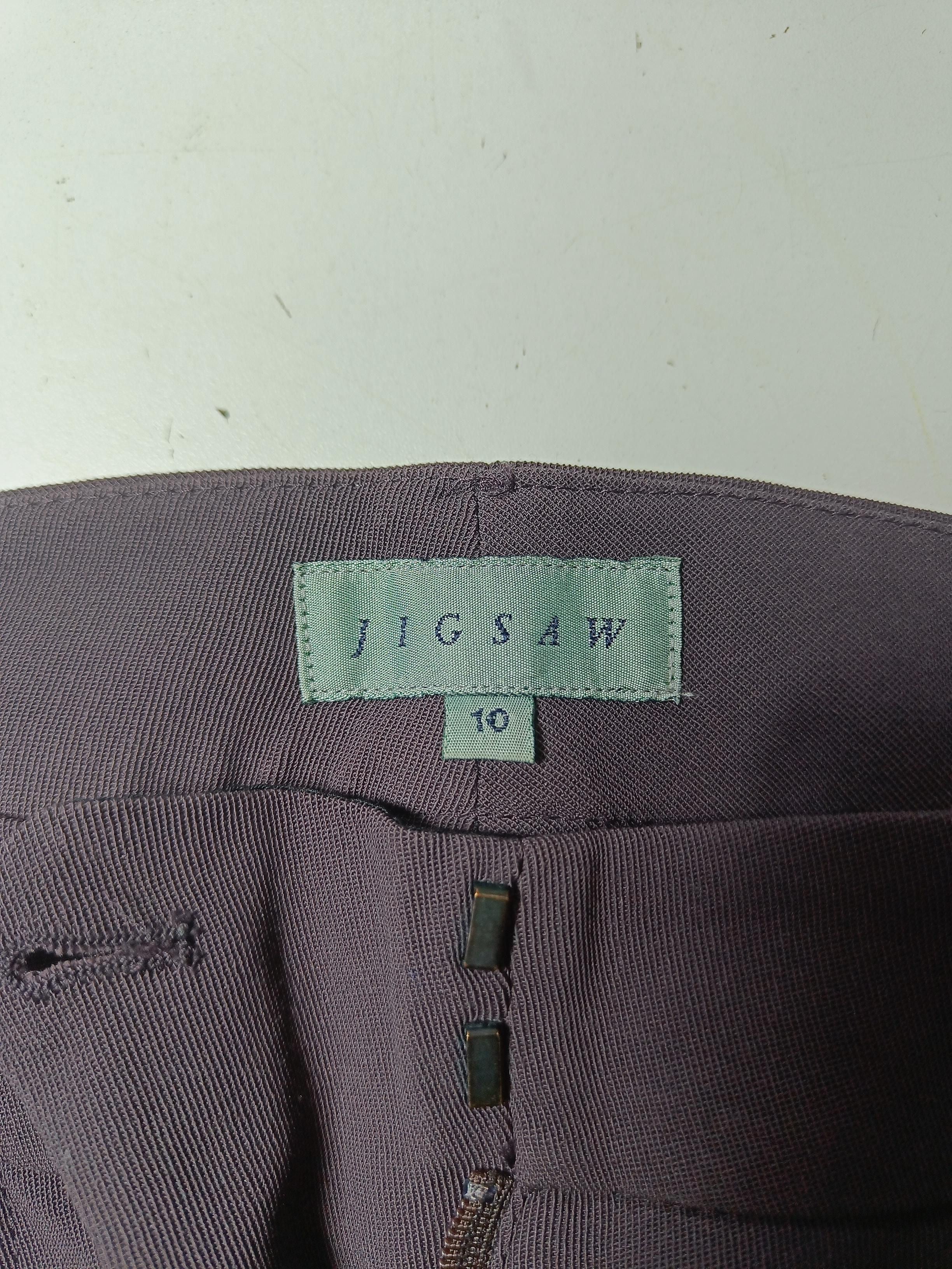 Jigsaw Women's Trousers UK 10 Brown 100% Other Straight Chino - Image 5