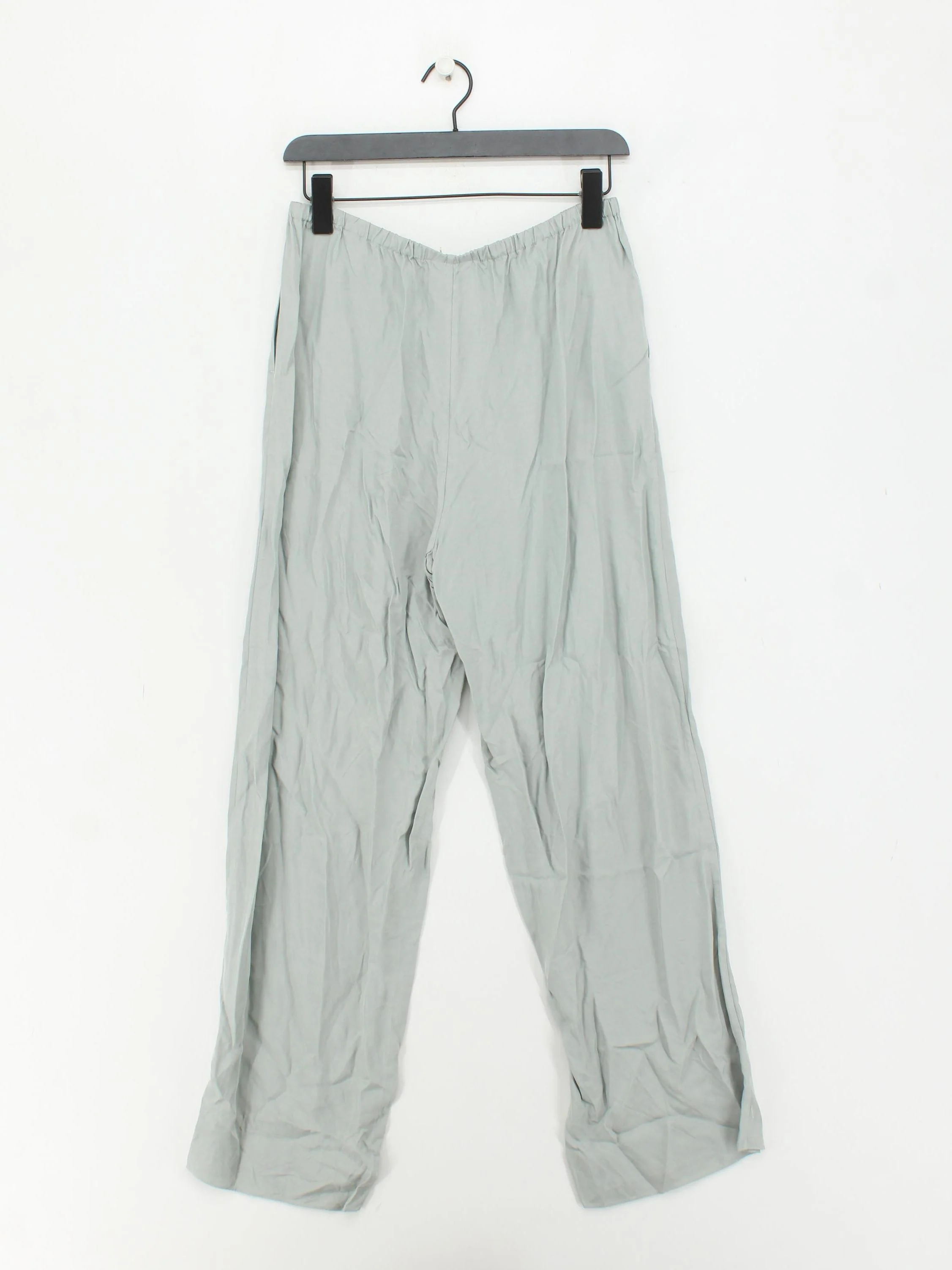 Jigsaw Women's Trousers UK 10 Grey 100% Viscose Wide-Leg Chino New with tags - Image 2