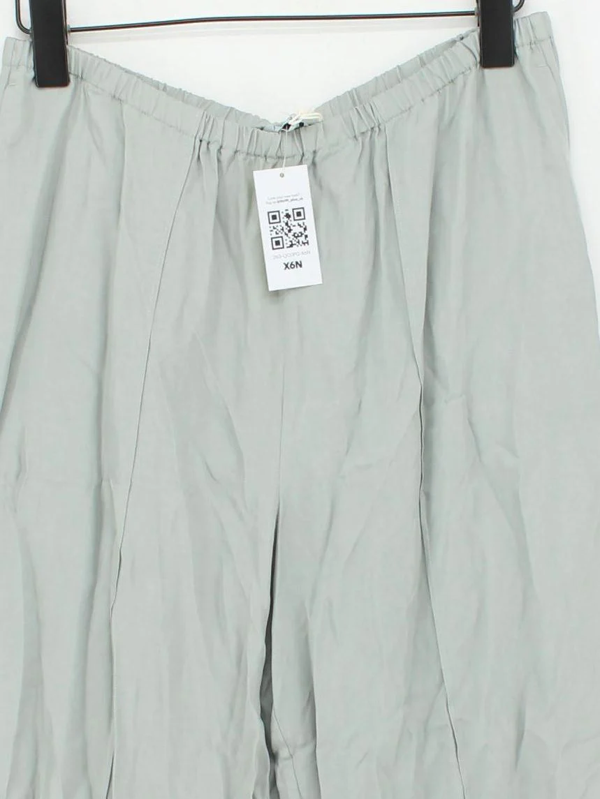 Jigsaw Women's Trousers UK 10 Grey 100% Viscose Wide-Leg Chino New with tags - Image 3