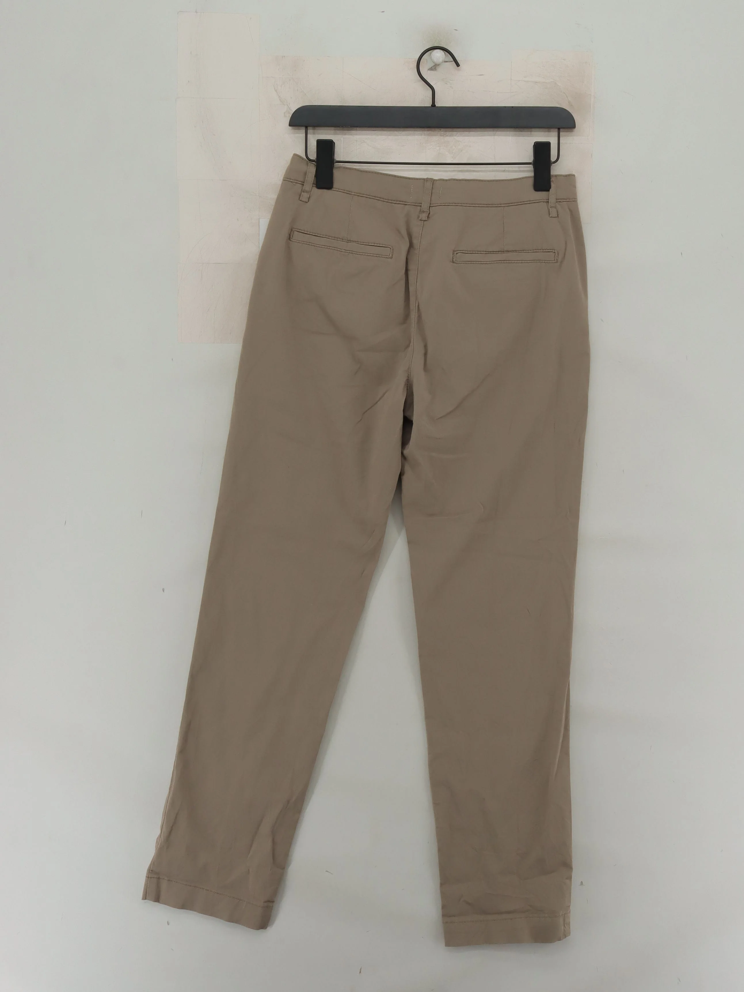 Jigsaw Women's Trousers UK 10 Tan Cotton with Elastane, Polyester Straight Chino - Image 2