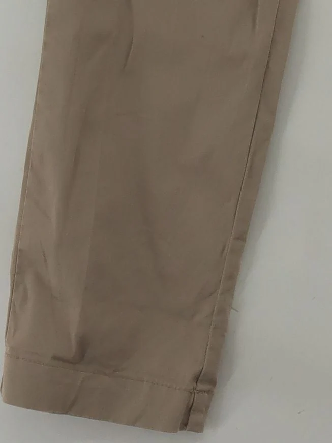 Jigsaw Women's Trousers UK 10 Tan Cotton with Elastane, Polyester Straight Chino - Image 4