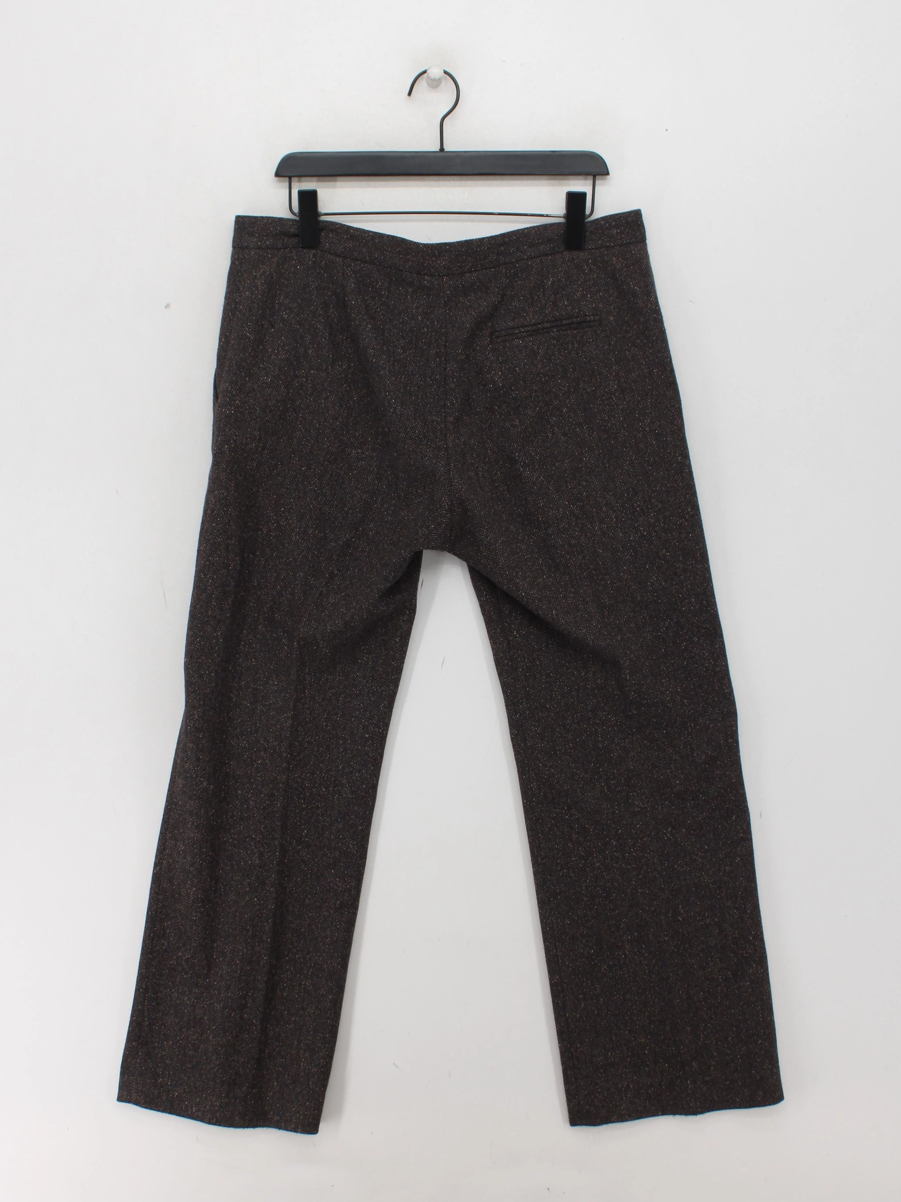 Jigsaw Women's Trousers UK 14 Brown Wool - Image 2