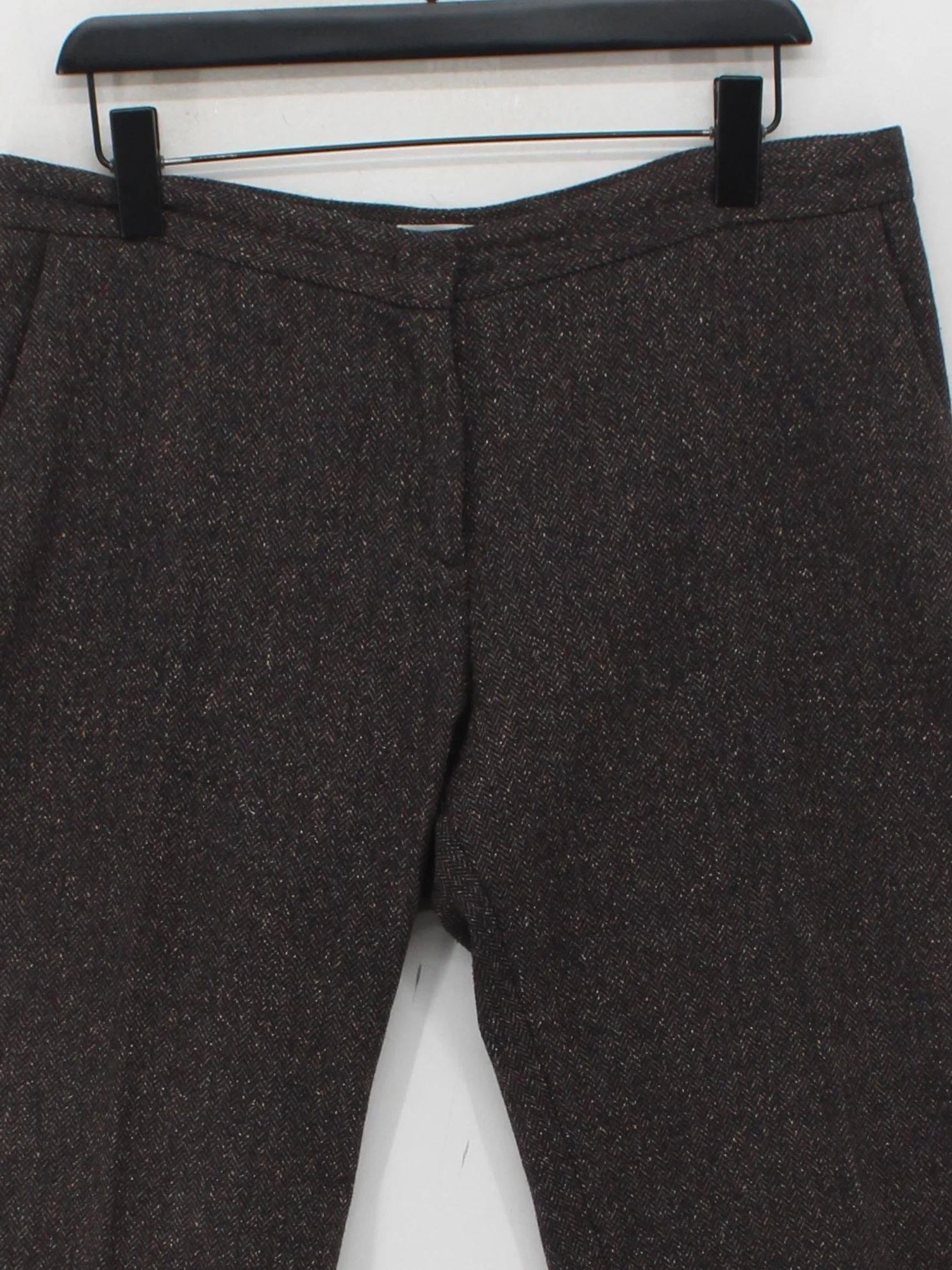 Jigsaw Women's Trousers UK 14 Brown Wool - Image 3