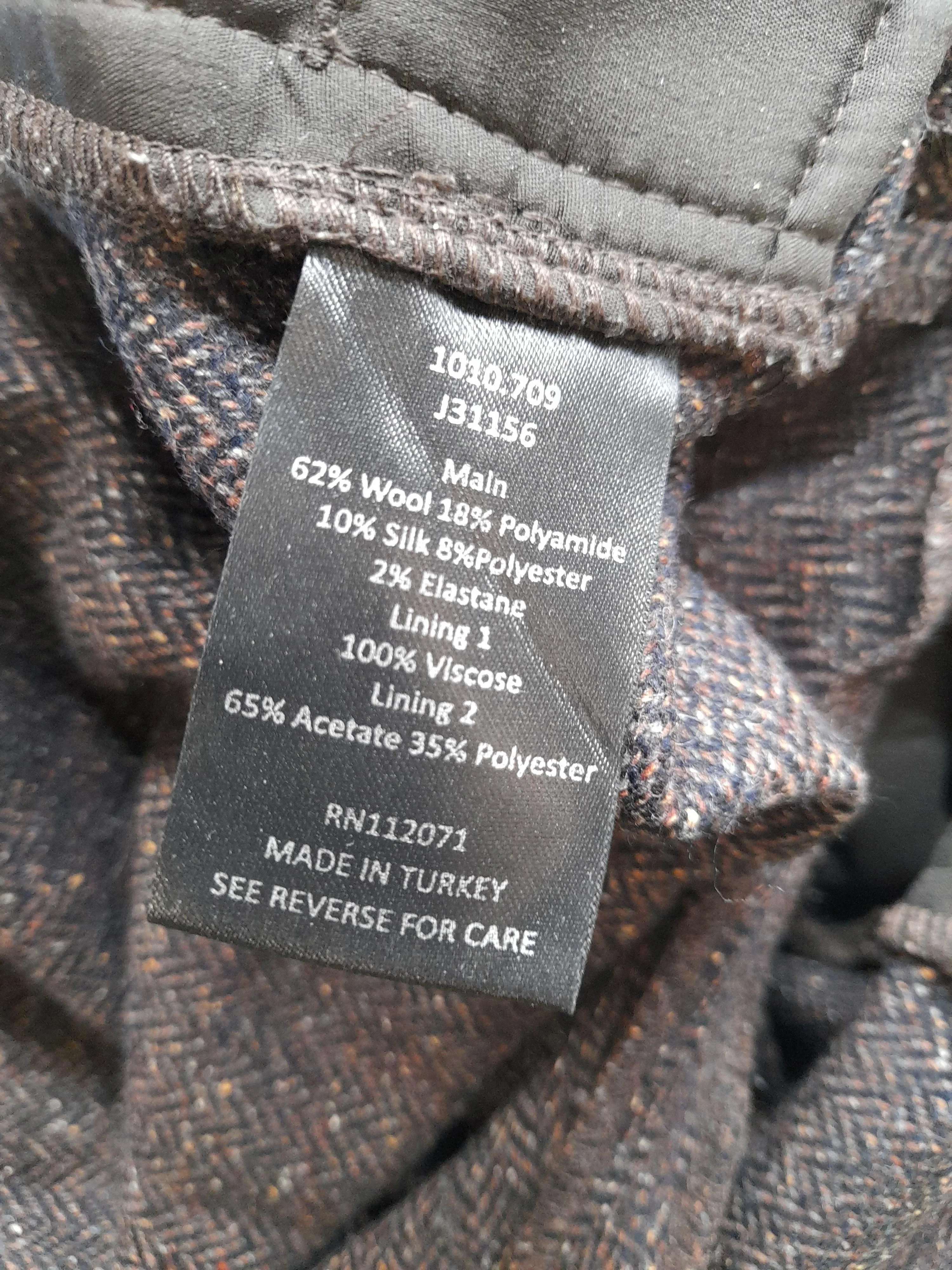 Jigsaw Women's Trousers UK 14 Brown Wool - Image 6