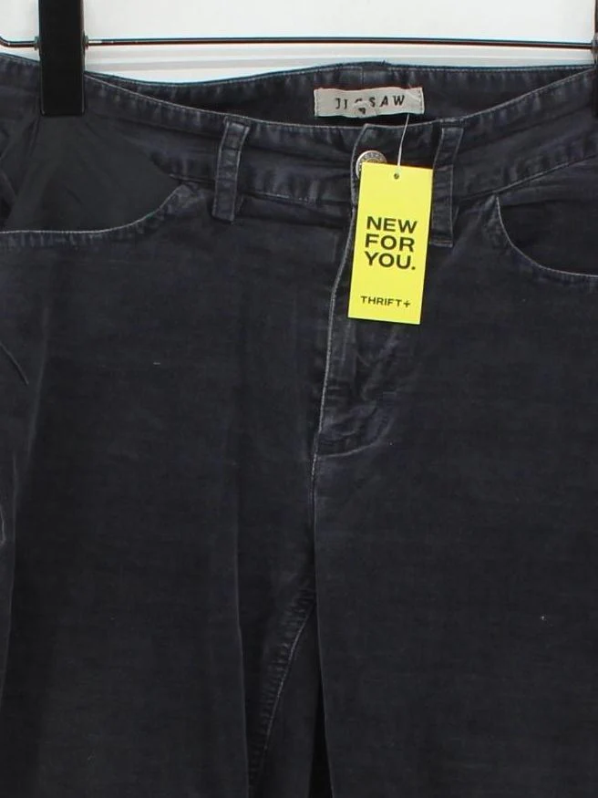 Jigsaw Women's Trousers UK 8 Grey 100% Other Straight Sweatpants - Image 3