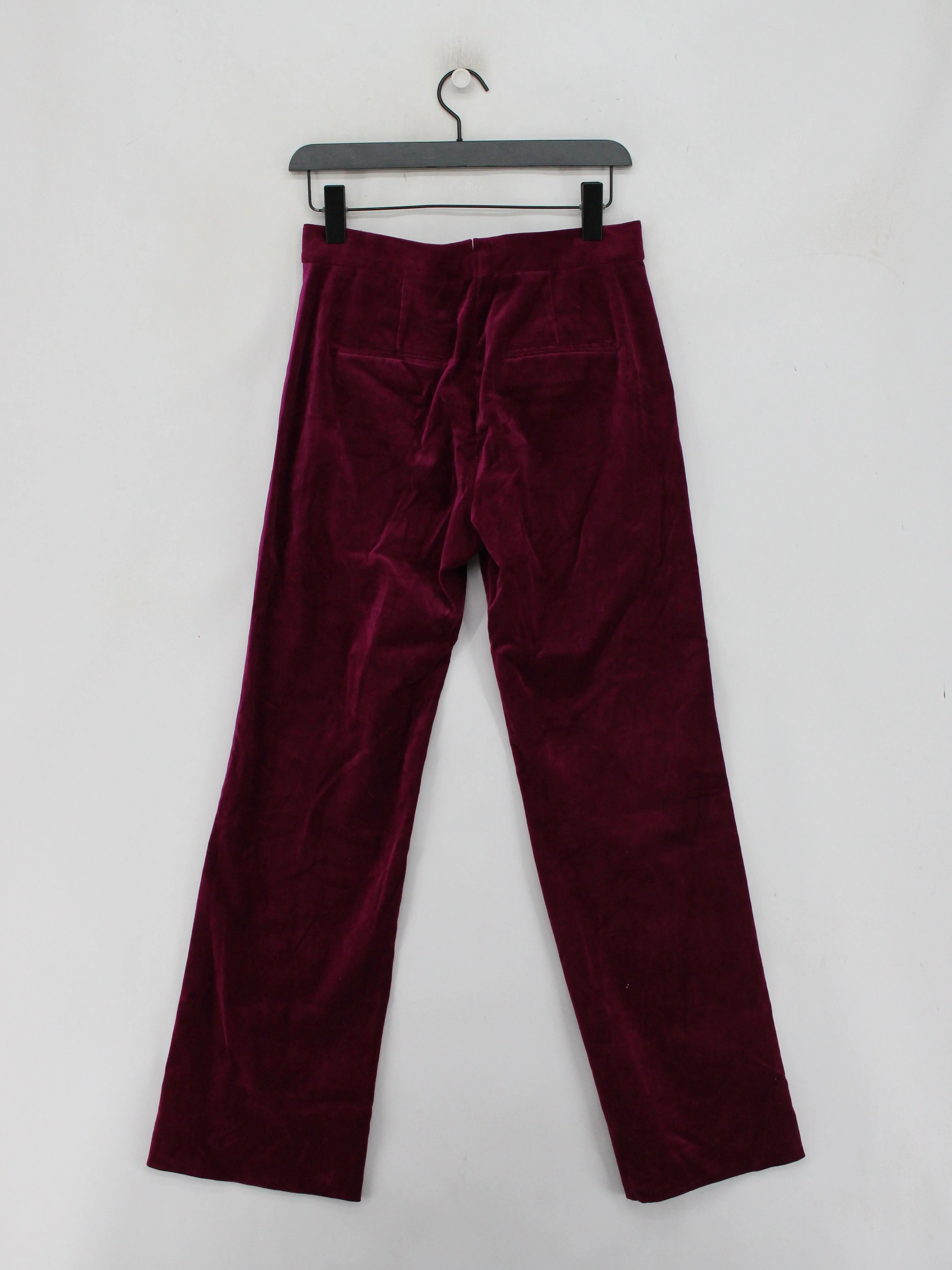 Jigsaw Women's Trousers UK 8 Red Polyester with Elastane Wide-Leg Sweatpants - Image 2
