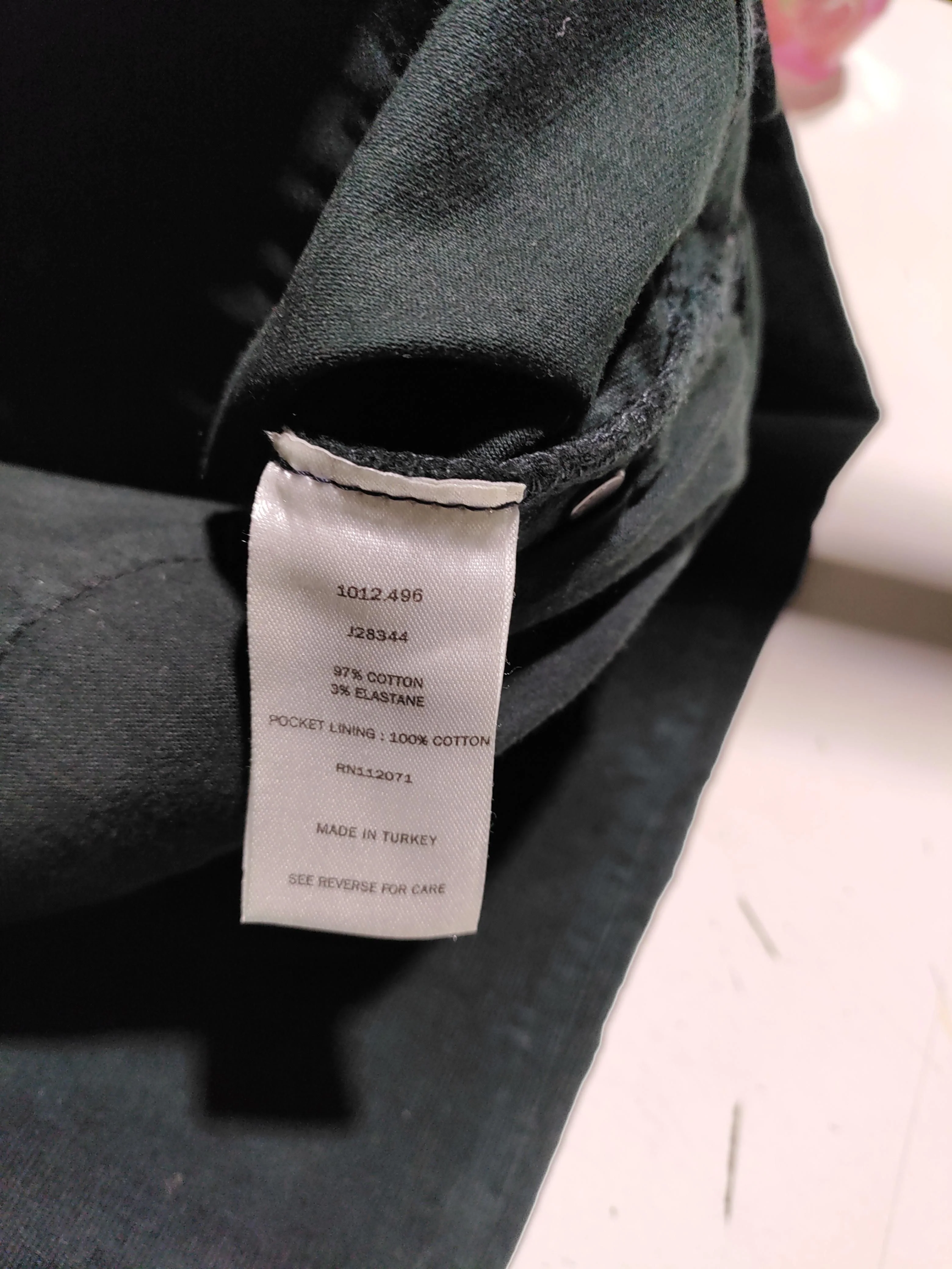 Jigsaw Women's Trousers W 28 in; L 32 in Green Cotton with Elastane Skinny Chino - Image 6