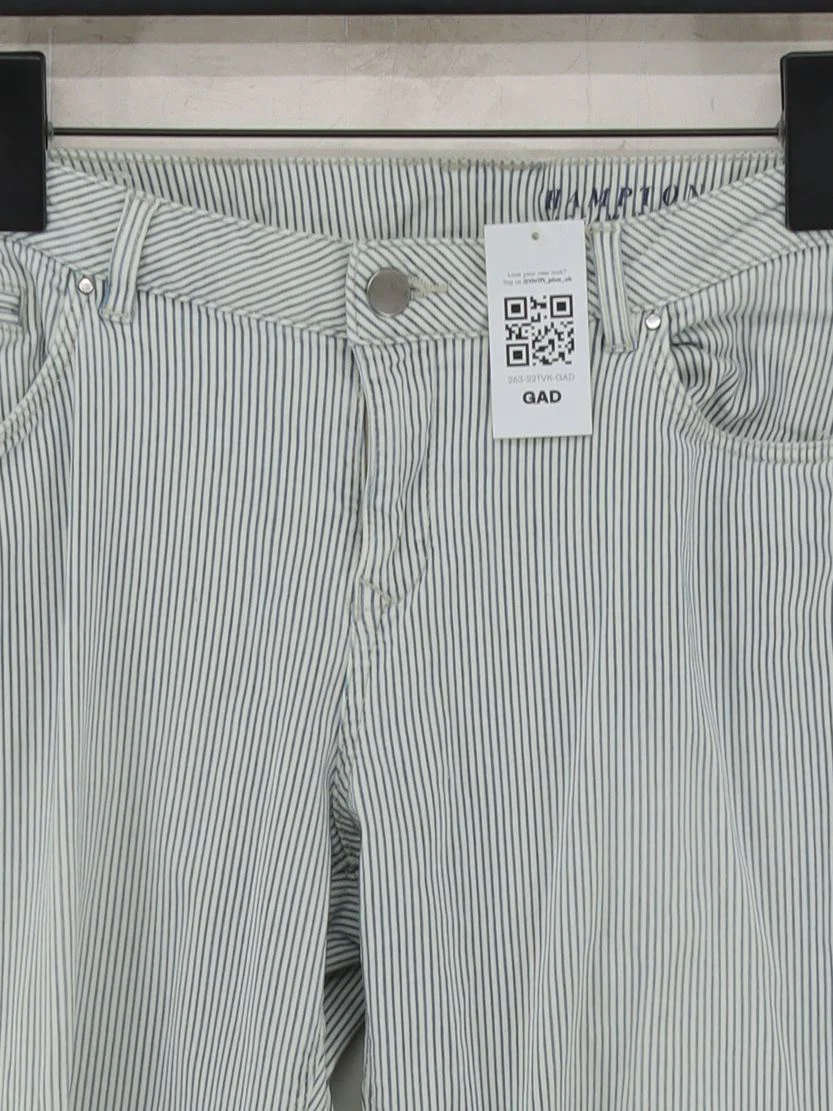 Jigsaw Women's Trousers W 28 in White Cotton with Lyocell Modal, Elastane Chino - Image 3