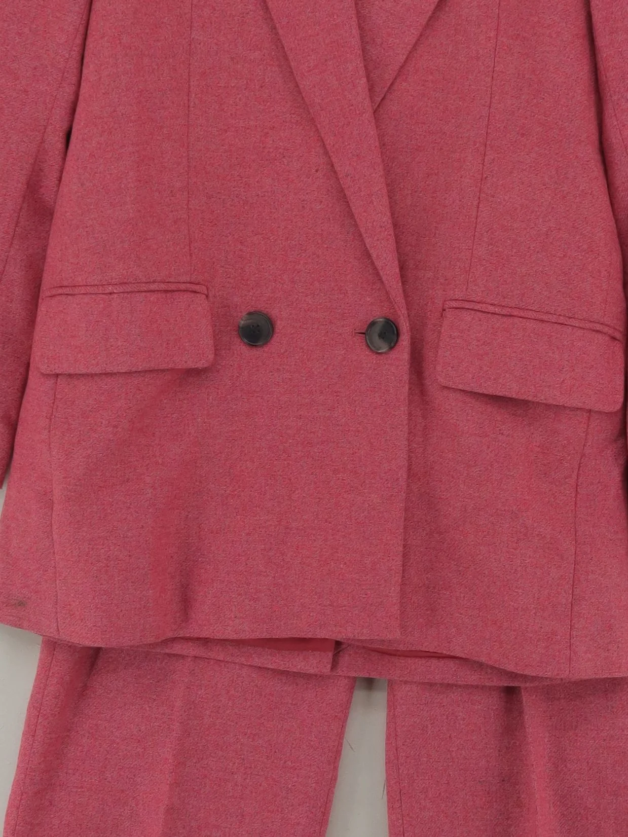Jigsaw Women's Two Piece Suit UK 6 Pink Wool - Image 3