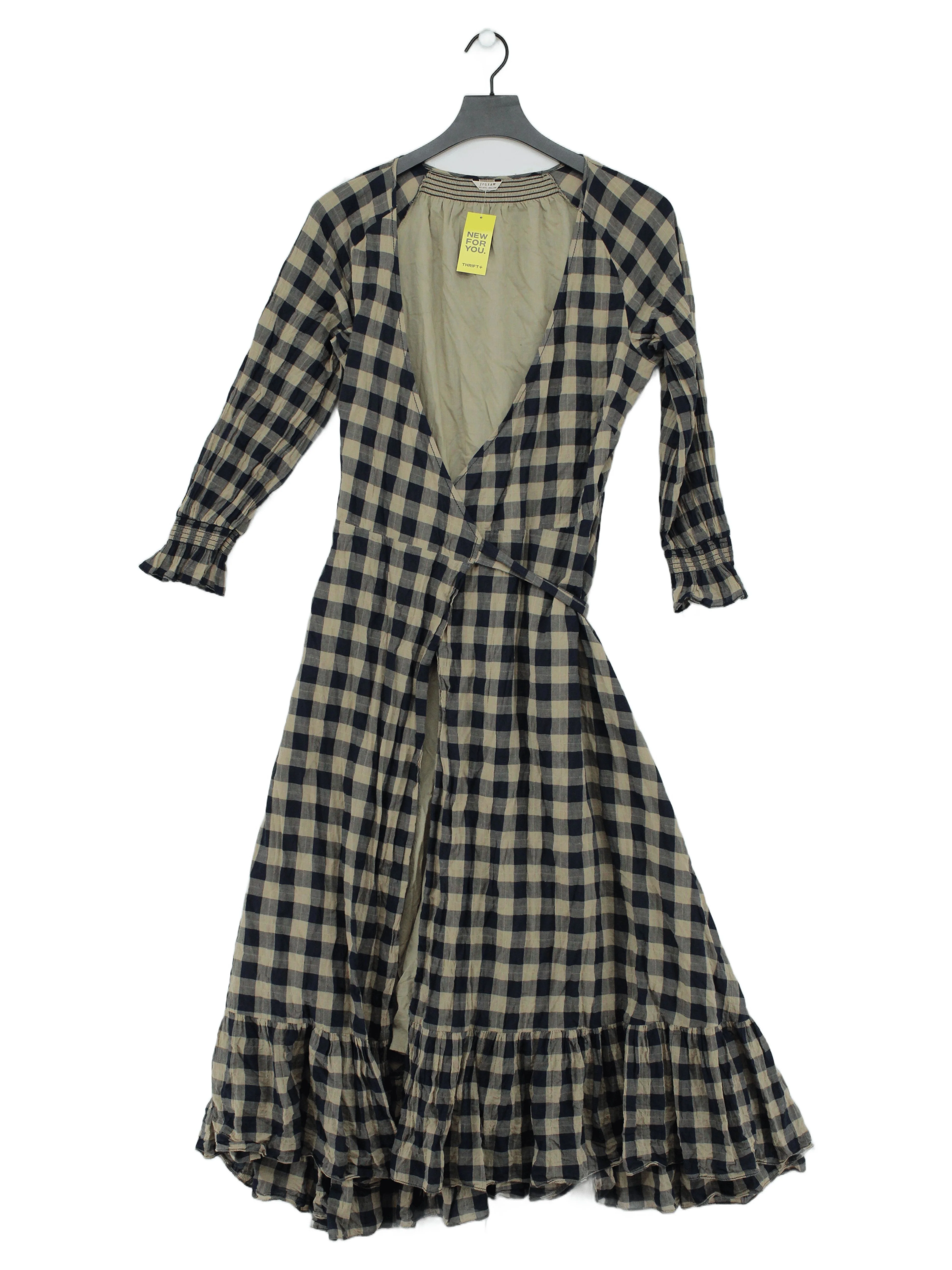 Jigsaw Wrap Maxi Dress M in Blue