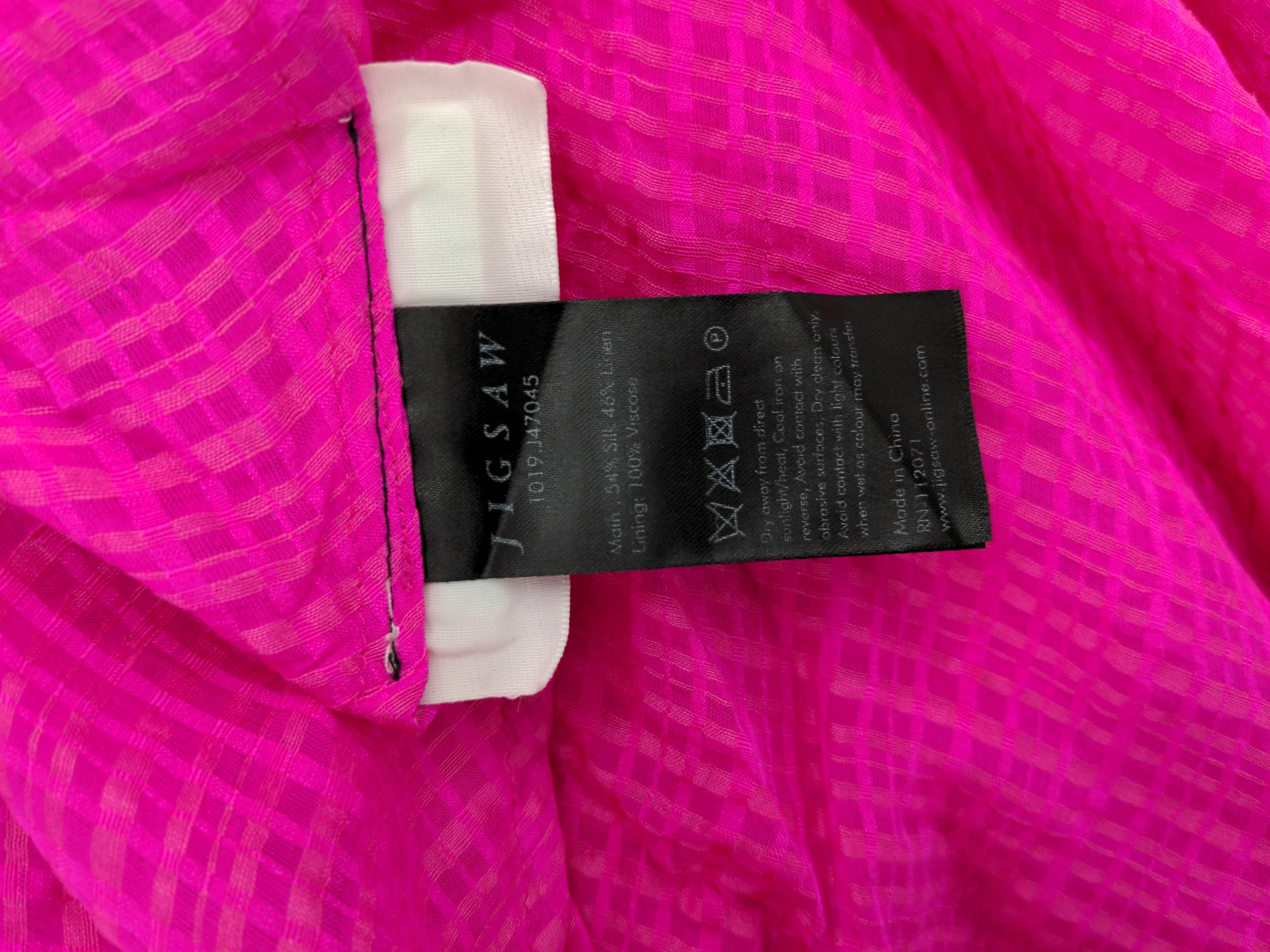 Jigsaw Wrap Midi Dress UK16 in Pink RRP £295 - Image 7