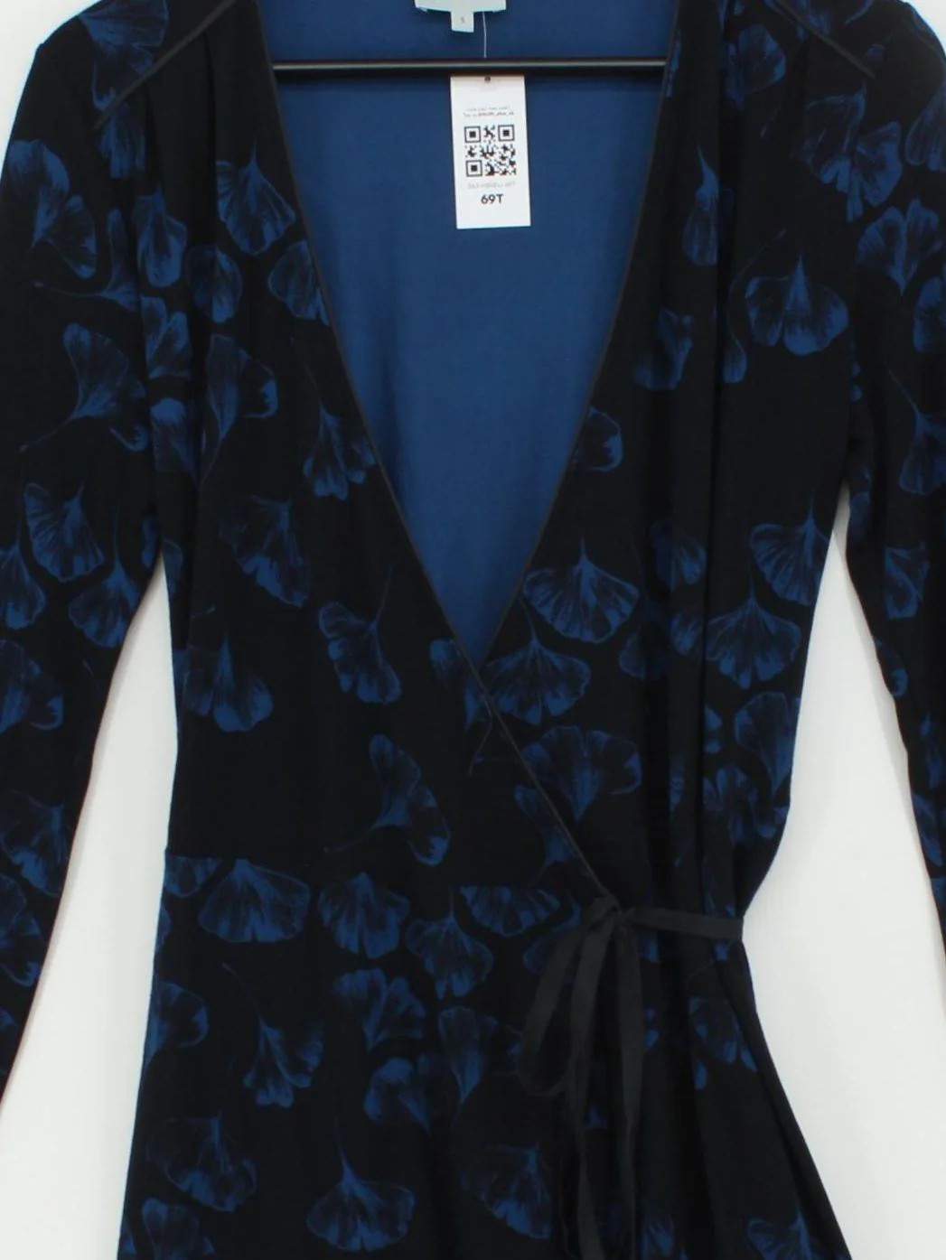Jigsaw Wrap Mini Dress S in Black - Image 3