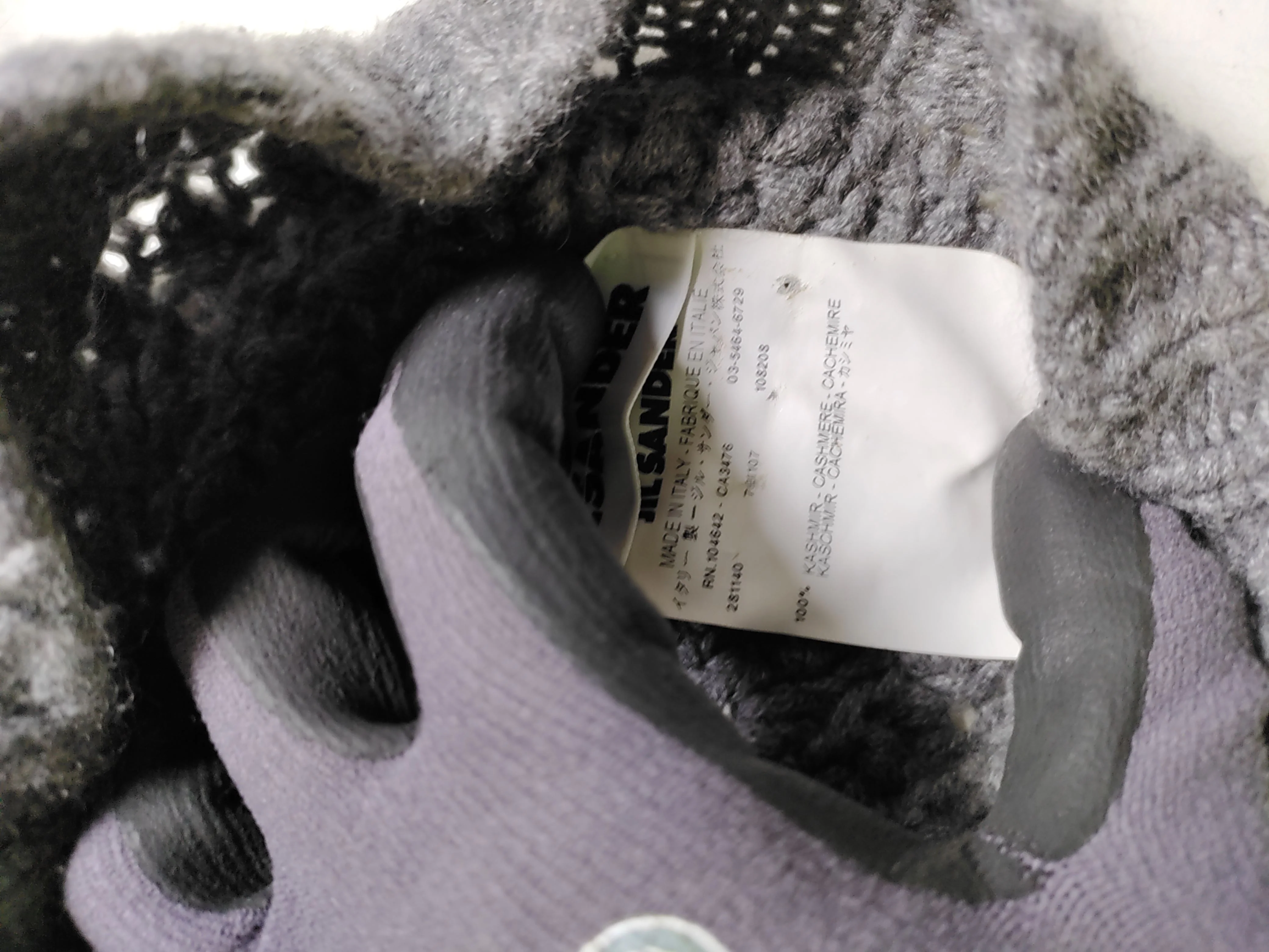 Jil Sander Men's Hat M Grey 100% Cashmere Beanie - Image 6