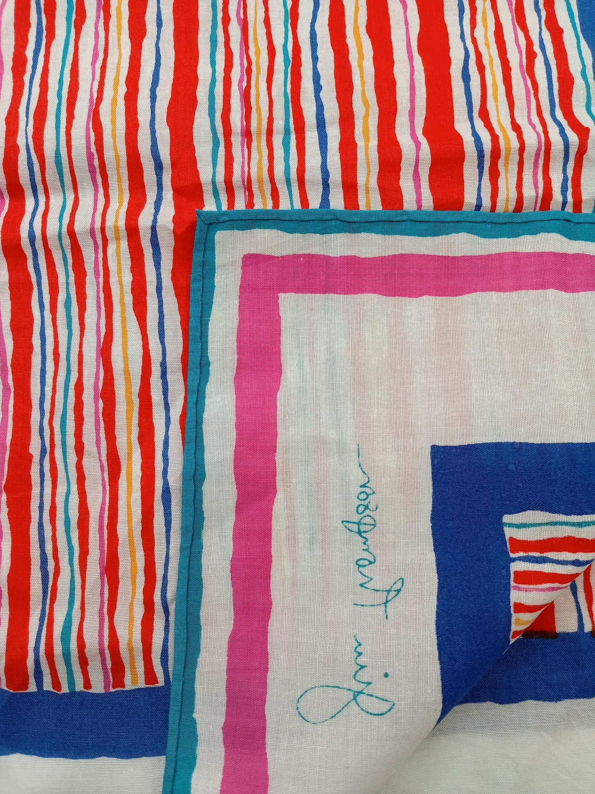 Jim Thompson Women's Scarf Multi Striped 100% Silk Rectangle Scarf - Image 4