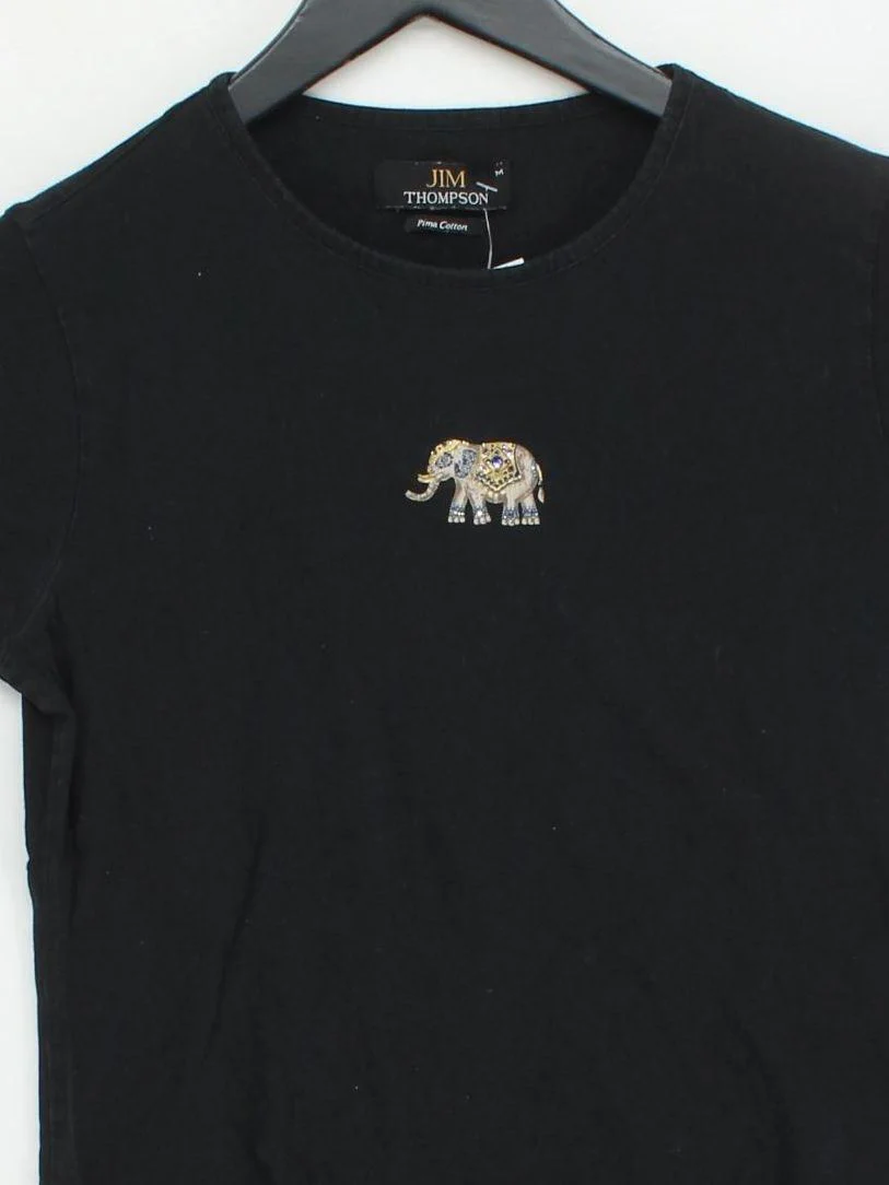 Jim Thompson Women's T-Shirt M Black 100% Cotton Basic - Image 3