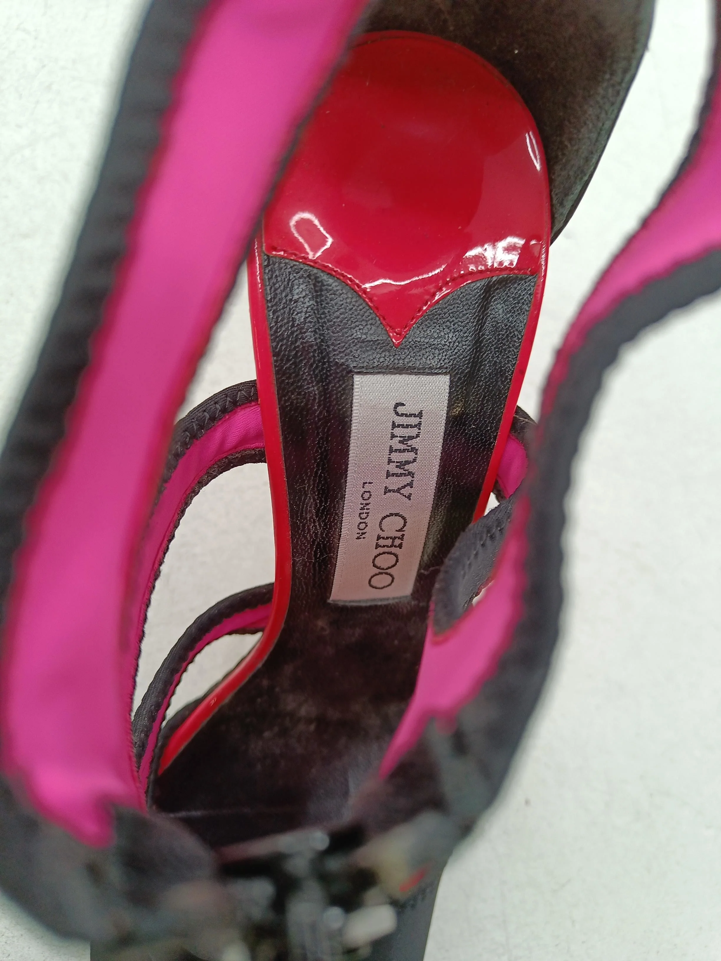 Jimmy Choo Women's Heels UK 6 Black 100% Other Strappy - Image 6