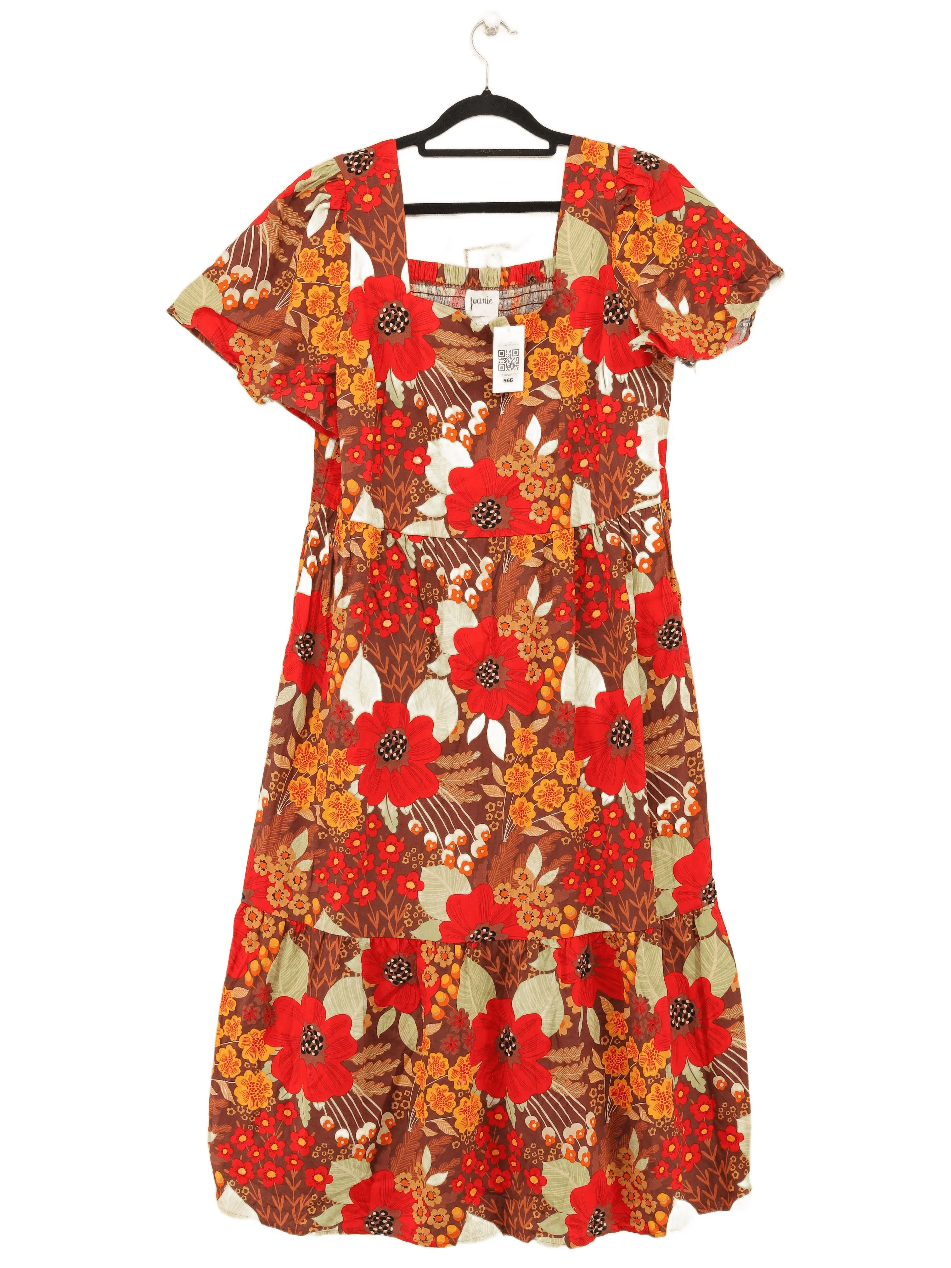 Joanie A-Line Midi Dress UK18 in Multi