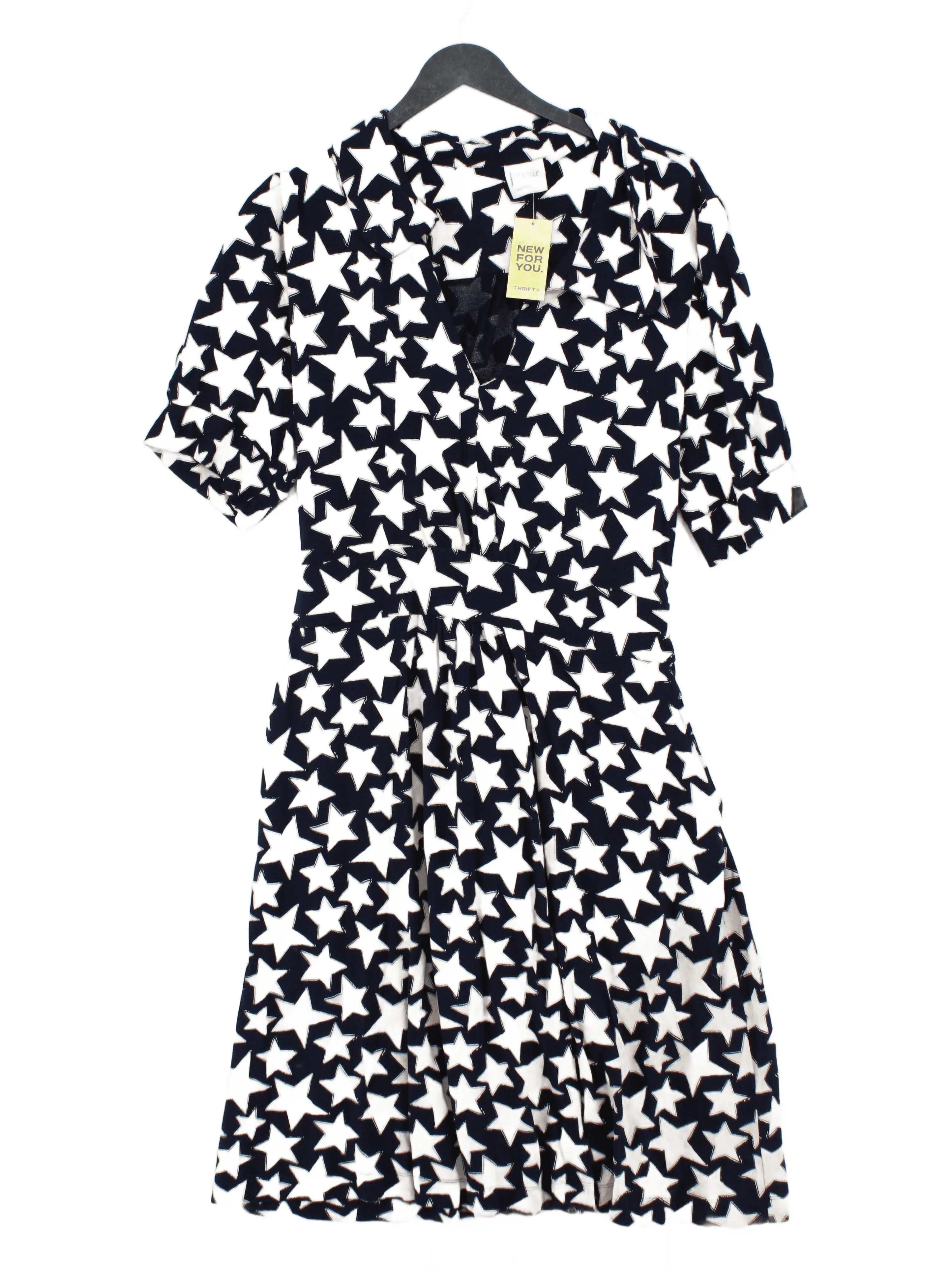 Joanie Shirt Midi Dress UK18 in Blue