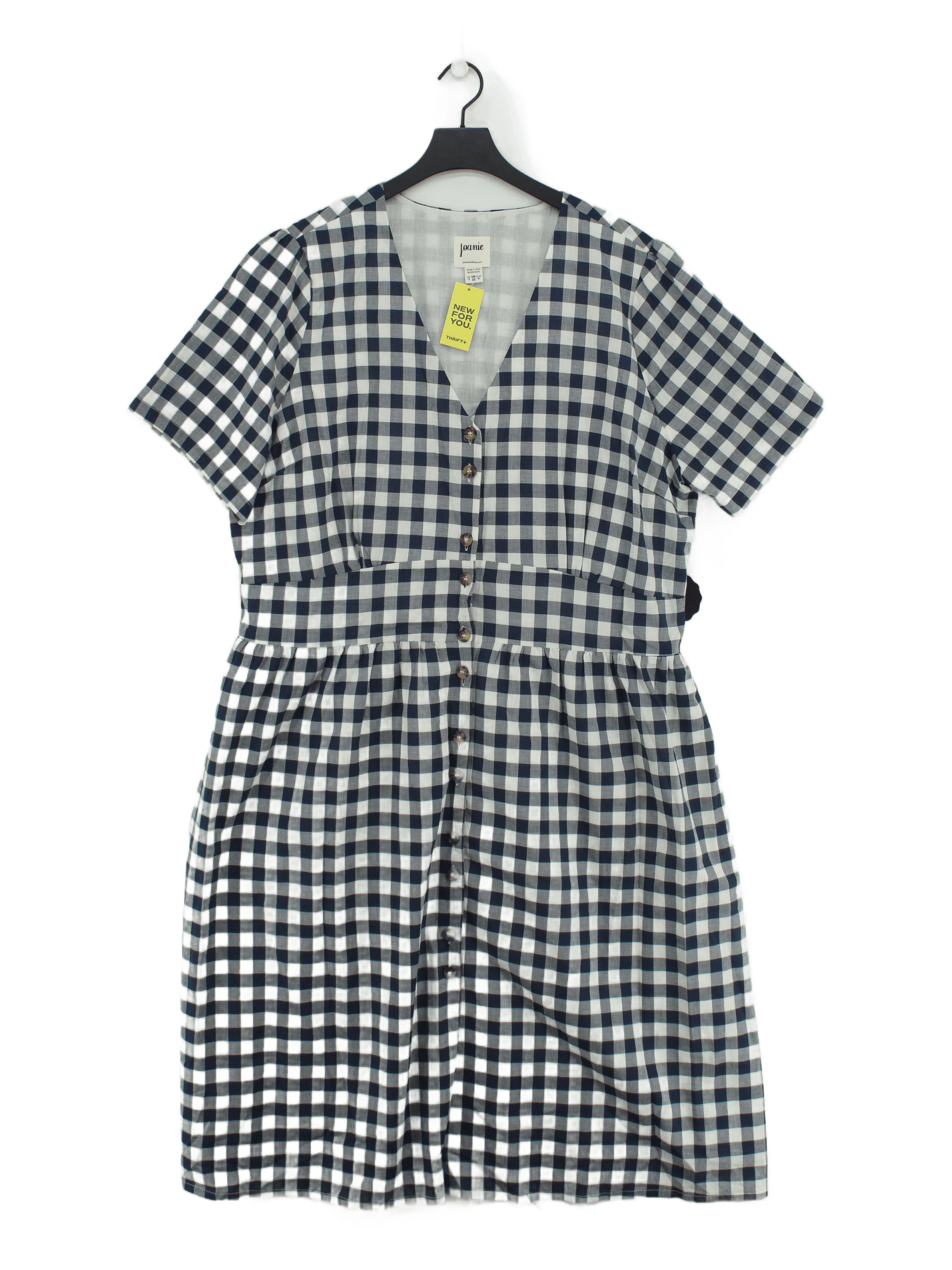 Joanie Shirt Mini Dress UK22 in Blue