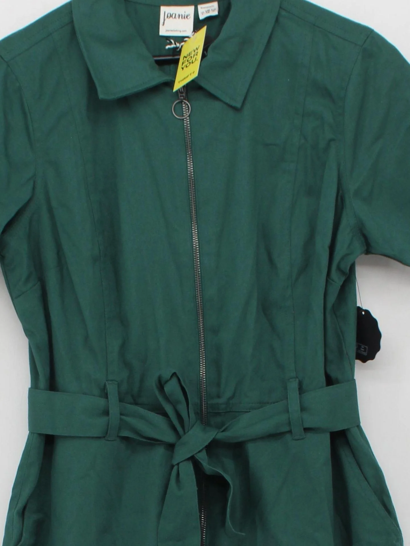 Joanie Women's Jumpsuit UK 12 Green Cotton with Elastane Jumpsuit New with tags - Image 3