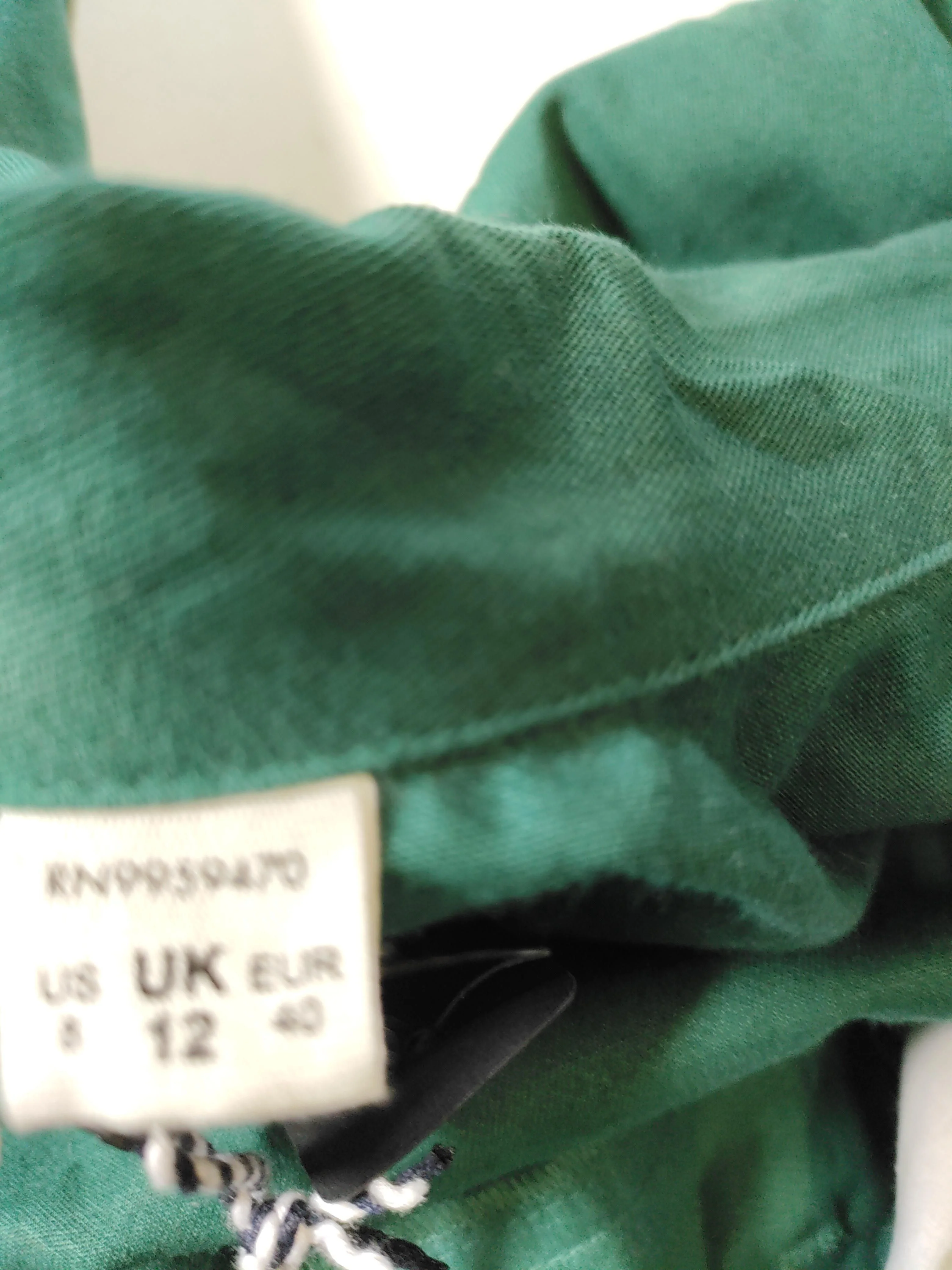 Joanie Women's Jumpsuit UK 12 Green Cotton with Elastane Jumpsuit New with tags - Image 6