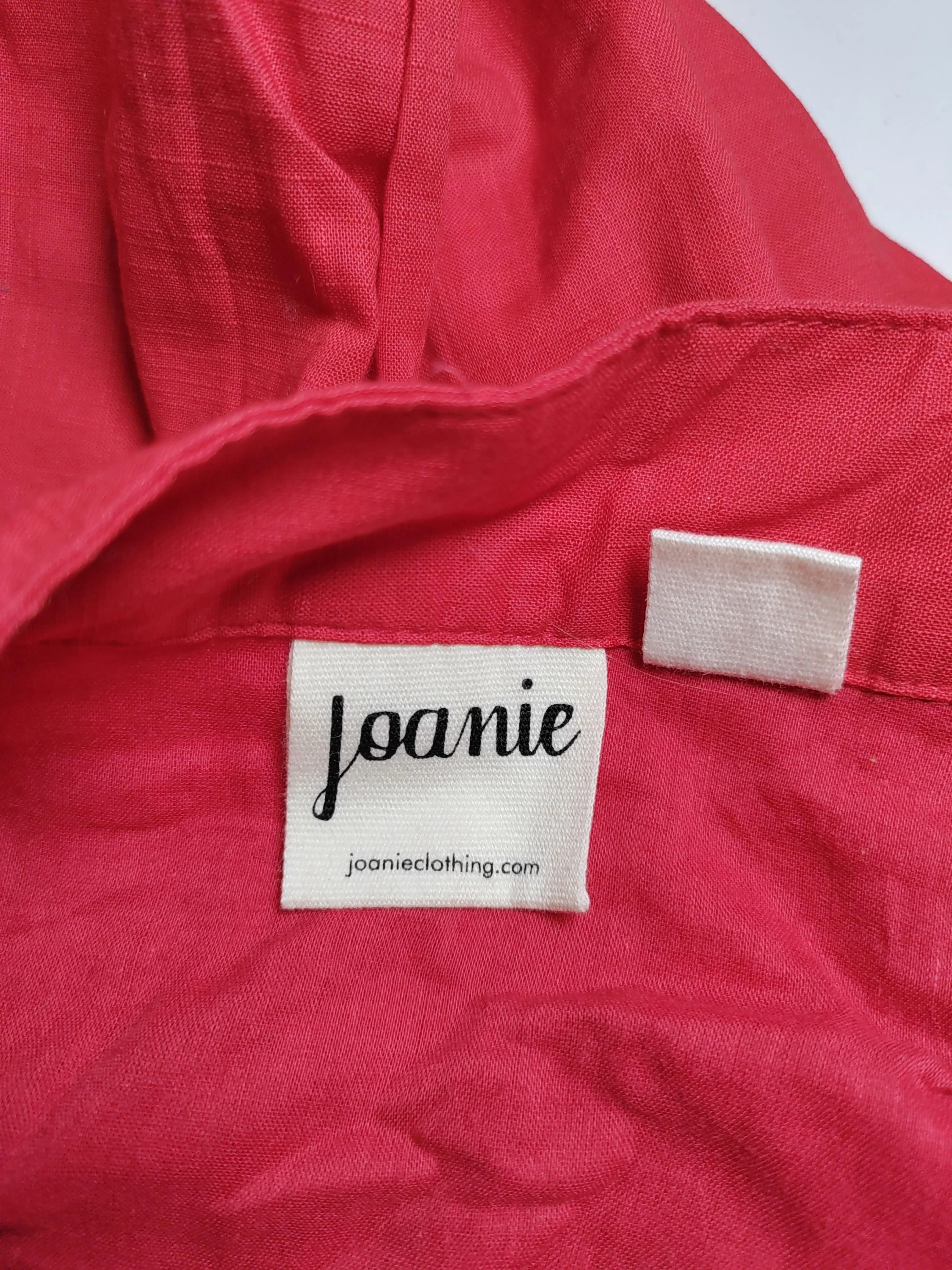 Joanie Women's Midi Skirt UK 10 Red 100% Cotton Midi A-Line - Image 6