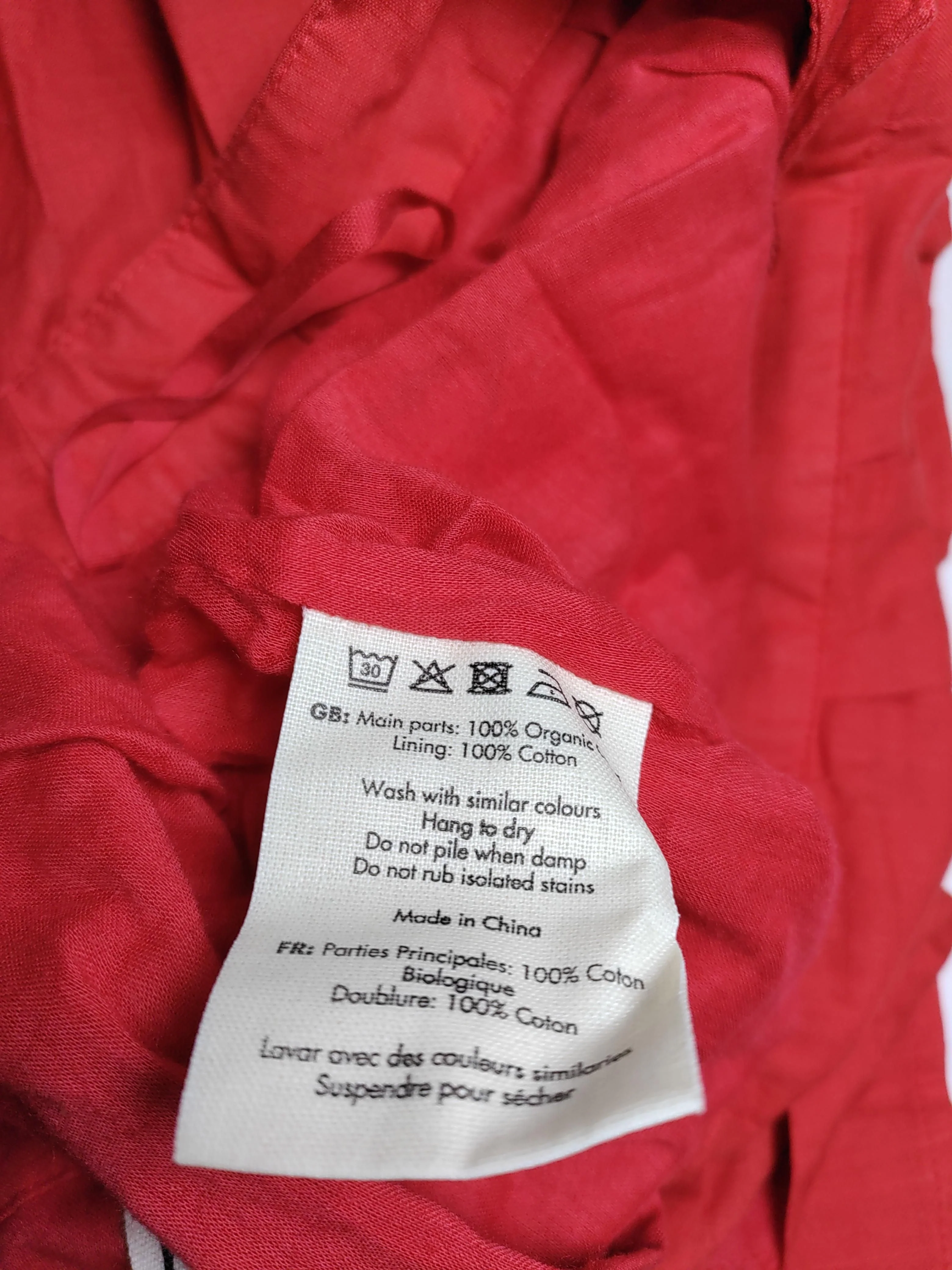 Joanie Women's Midi Skirt UK 10 Red 100% Cotton Midi A-Line - Image 7