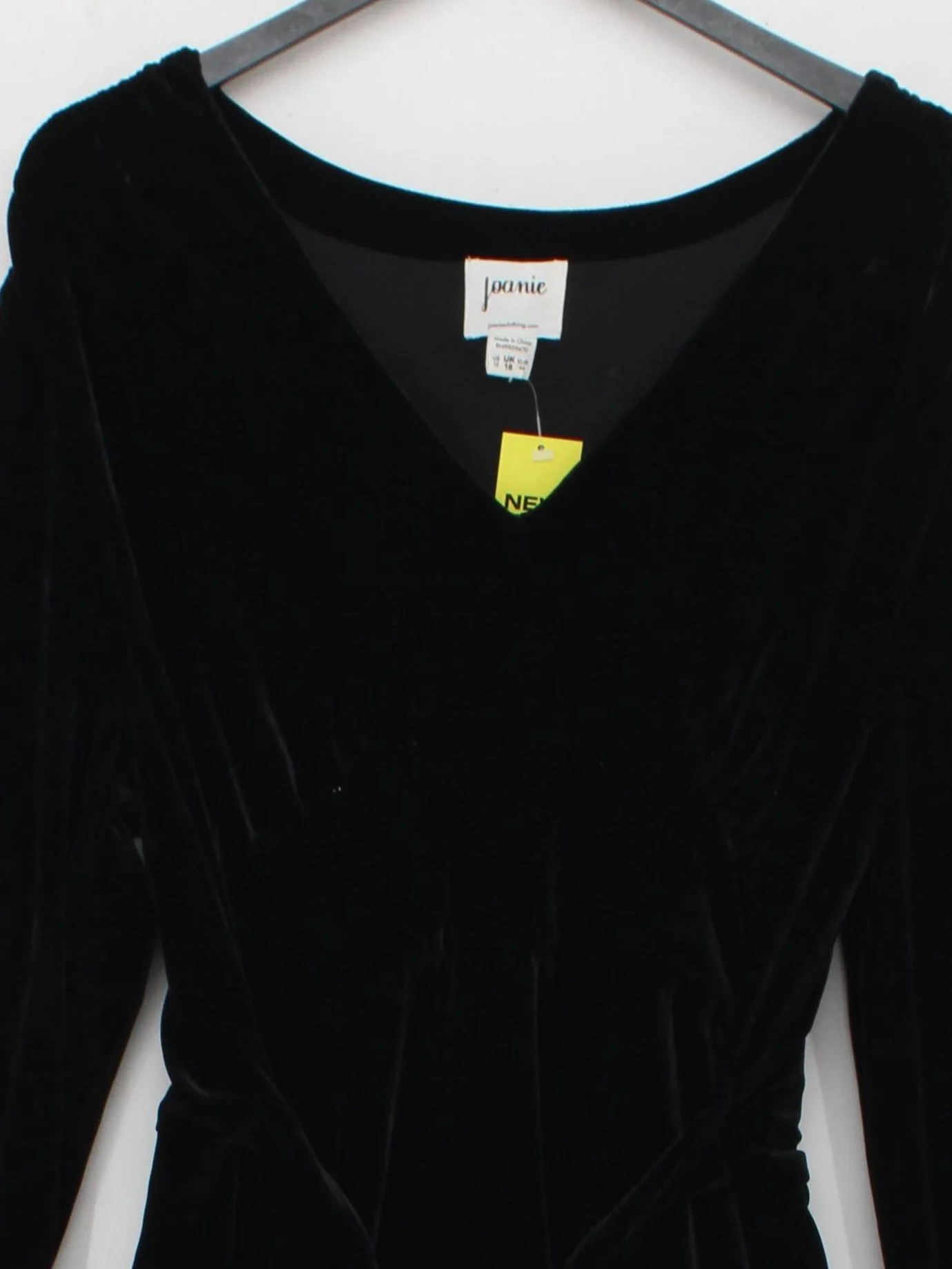 Joanie Wrap Midi Dress UK16 in Black - Image 3