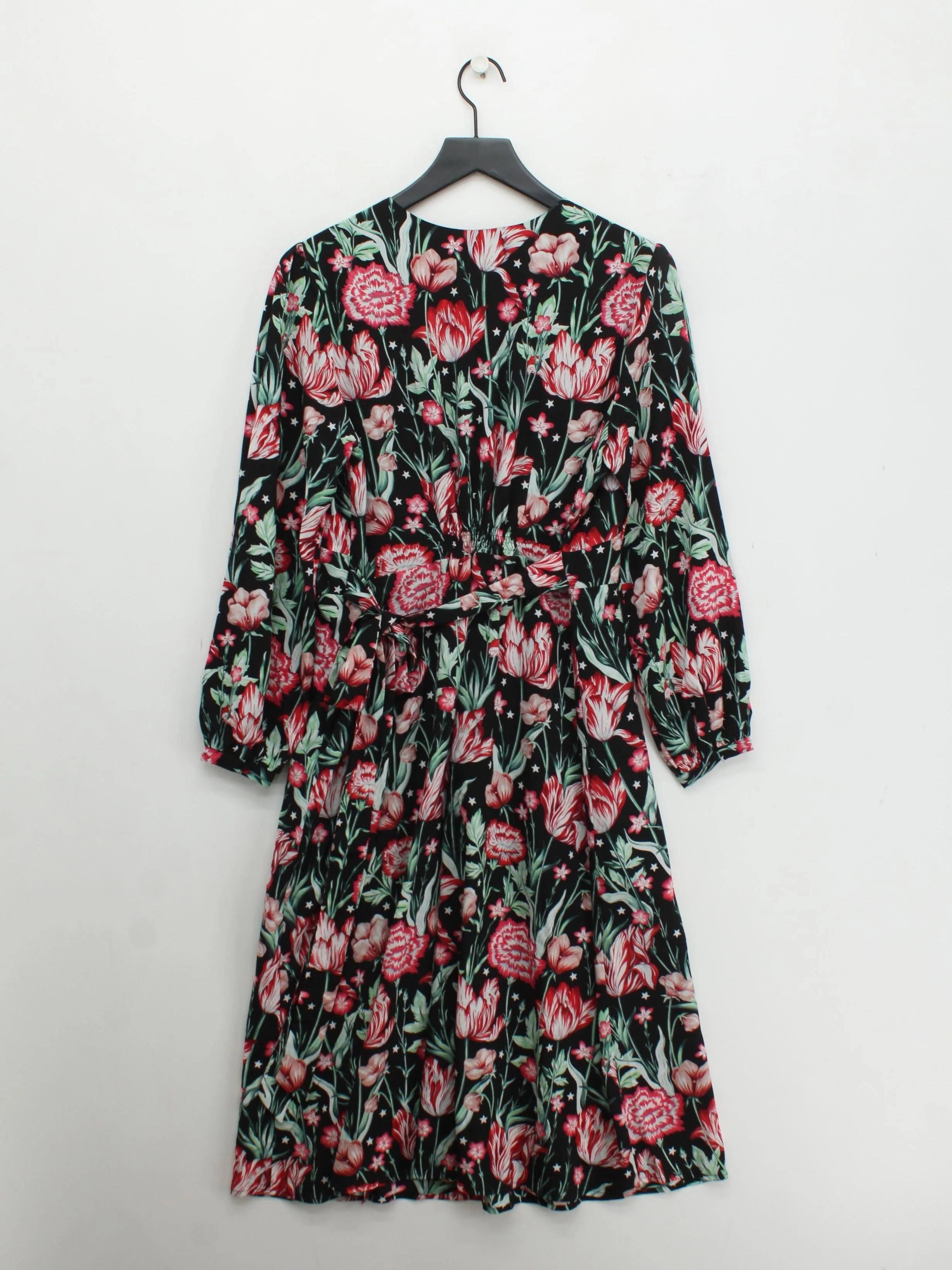 Joanie Wrap Mini Dress UK16 in Black - Image 2
