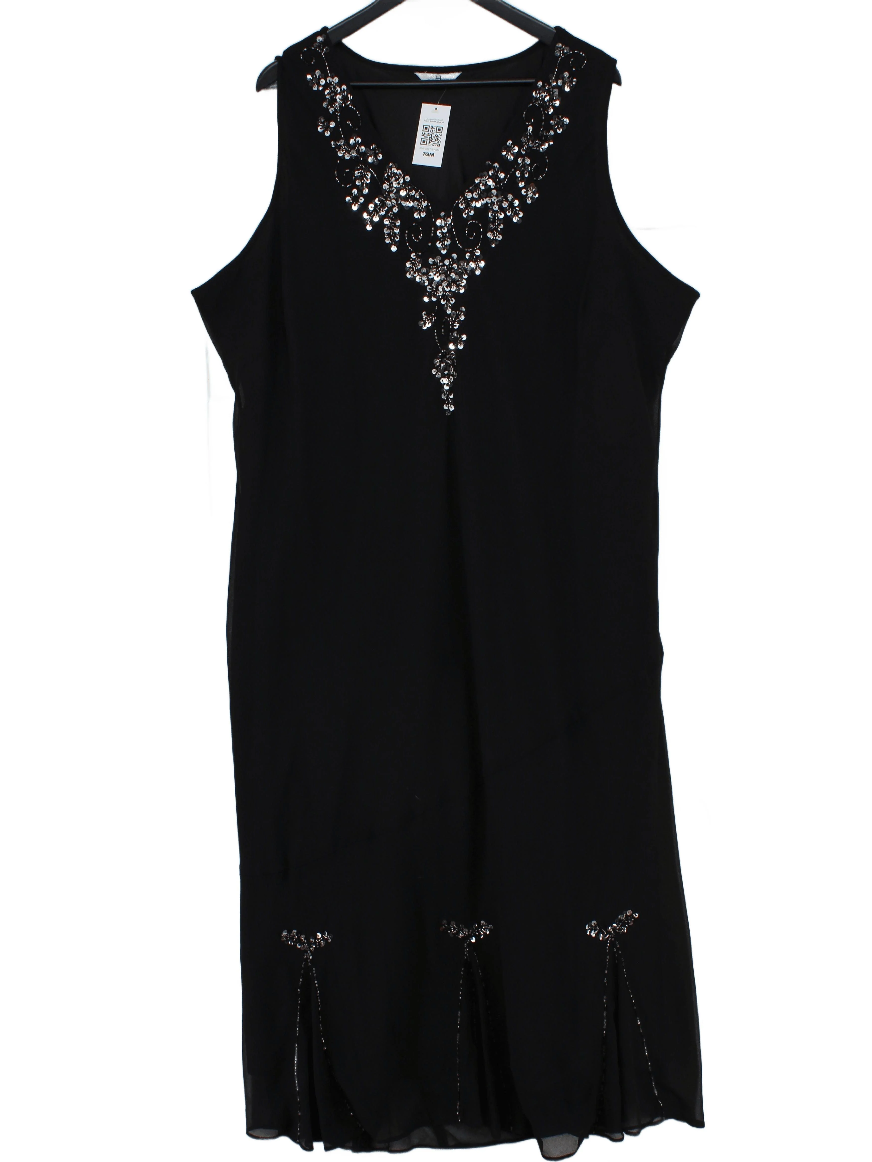 Joanna Hope T-Shirt Midi Dress UK32 in Black