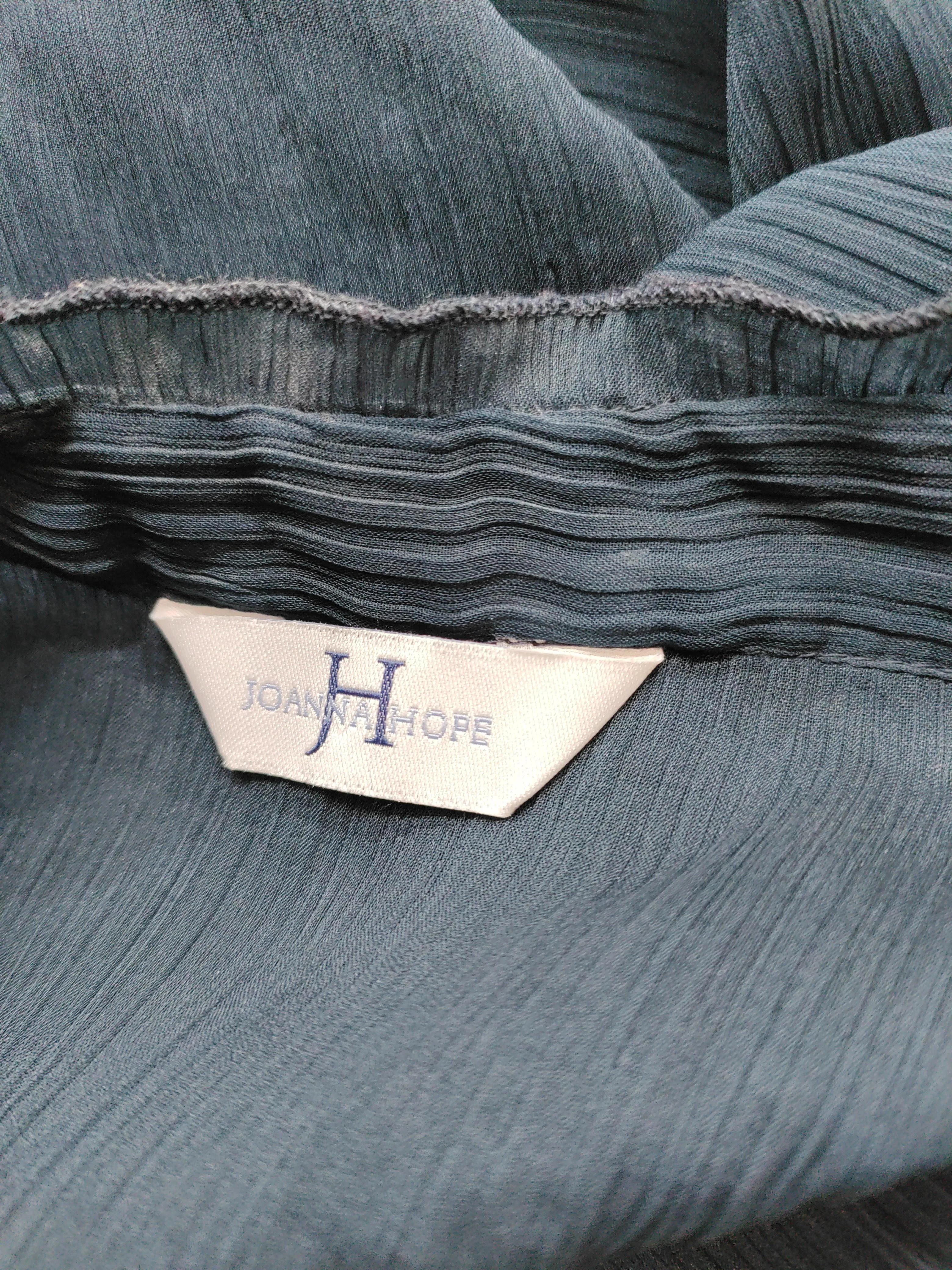 Joanna Hope Women's Blouse UK 16 Blue 100% Polyester Short Sleeve Collared Basic - Image 5