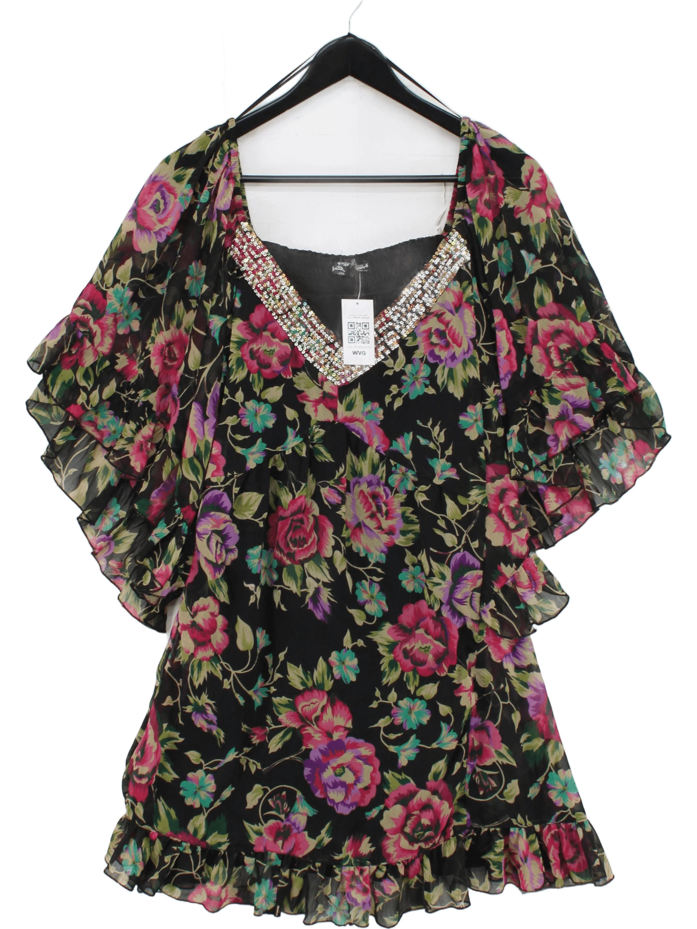 Joanna Hope Women's Top UK 26 Black 100% Polyester Basic