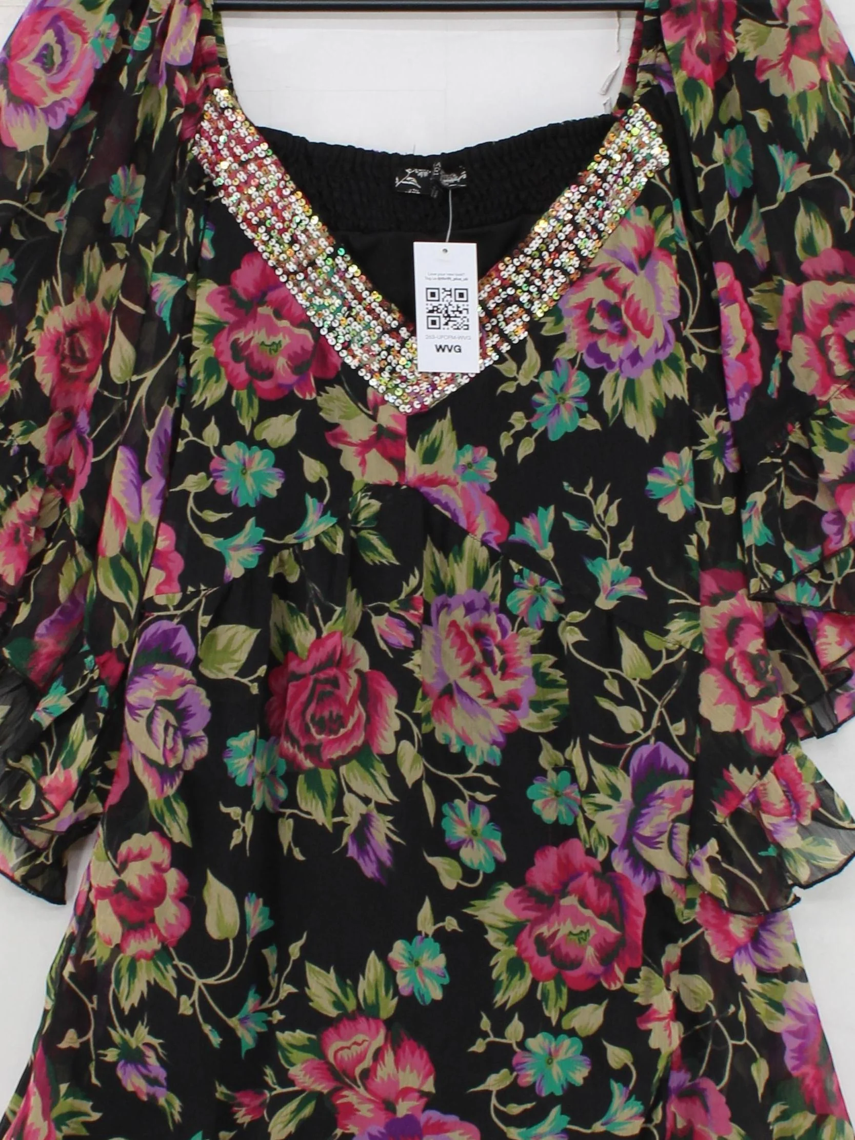 Joanna Hope Women's Top UK 26 Black 100% Polyester Basic - Image 3