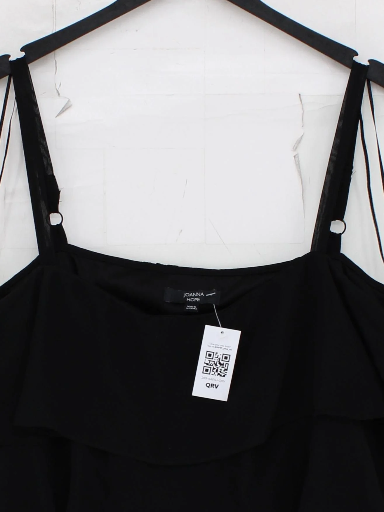 Joanna Hope Women's Top UK 26 Black 100% Polyester Sleeveless Round Neck Basic - Image 3