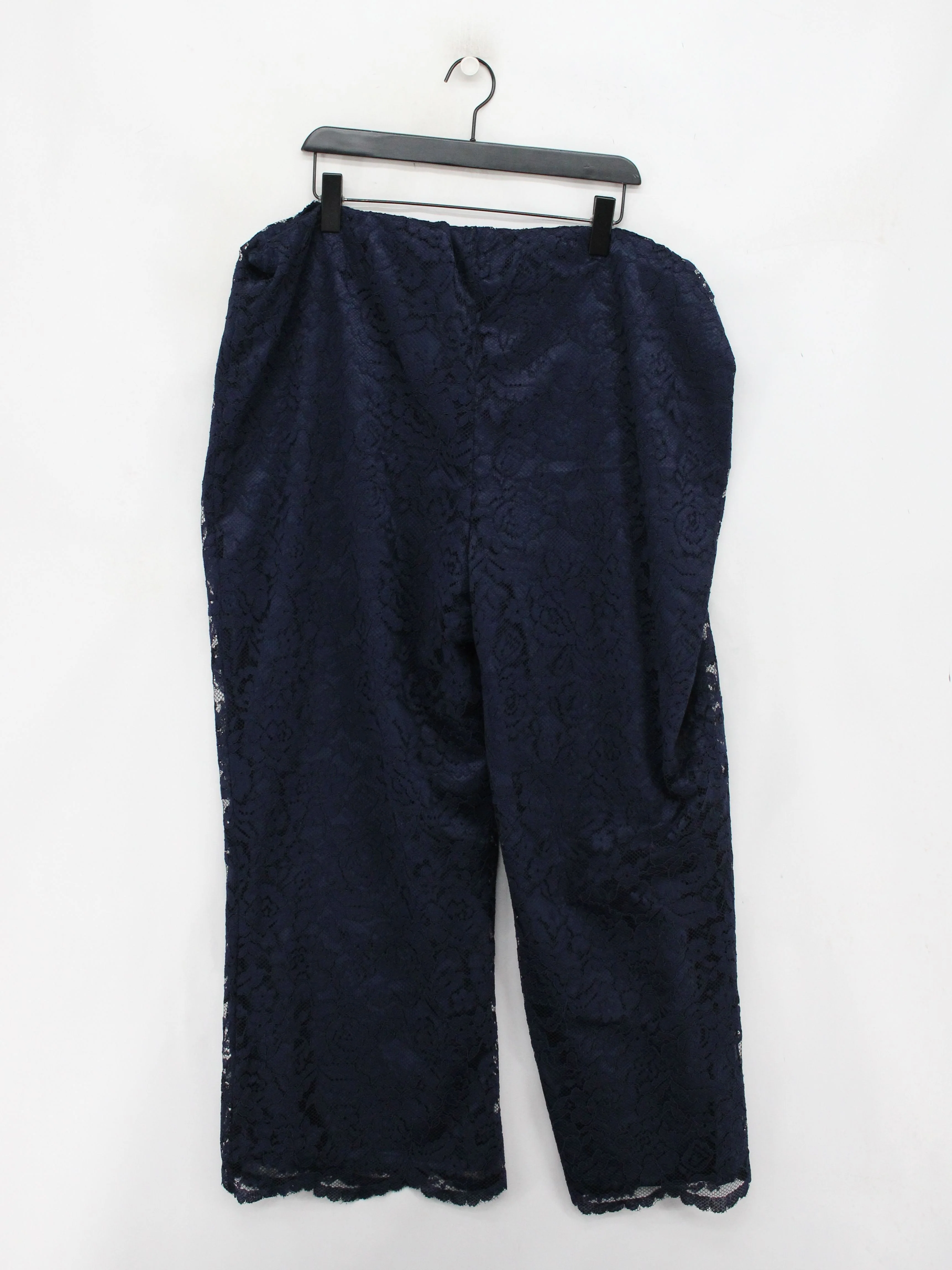 Joanna Hope Women's Trousers XXL Blue Polyester with Elastane Wide-Leg Cropped - Image 2