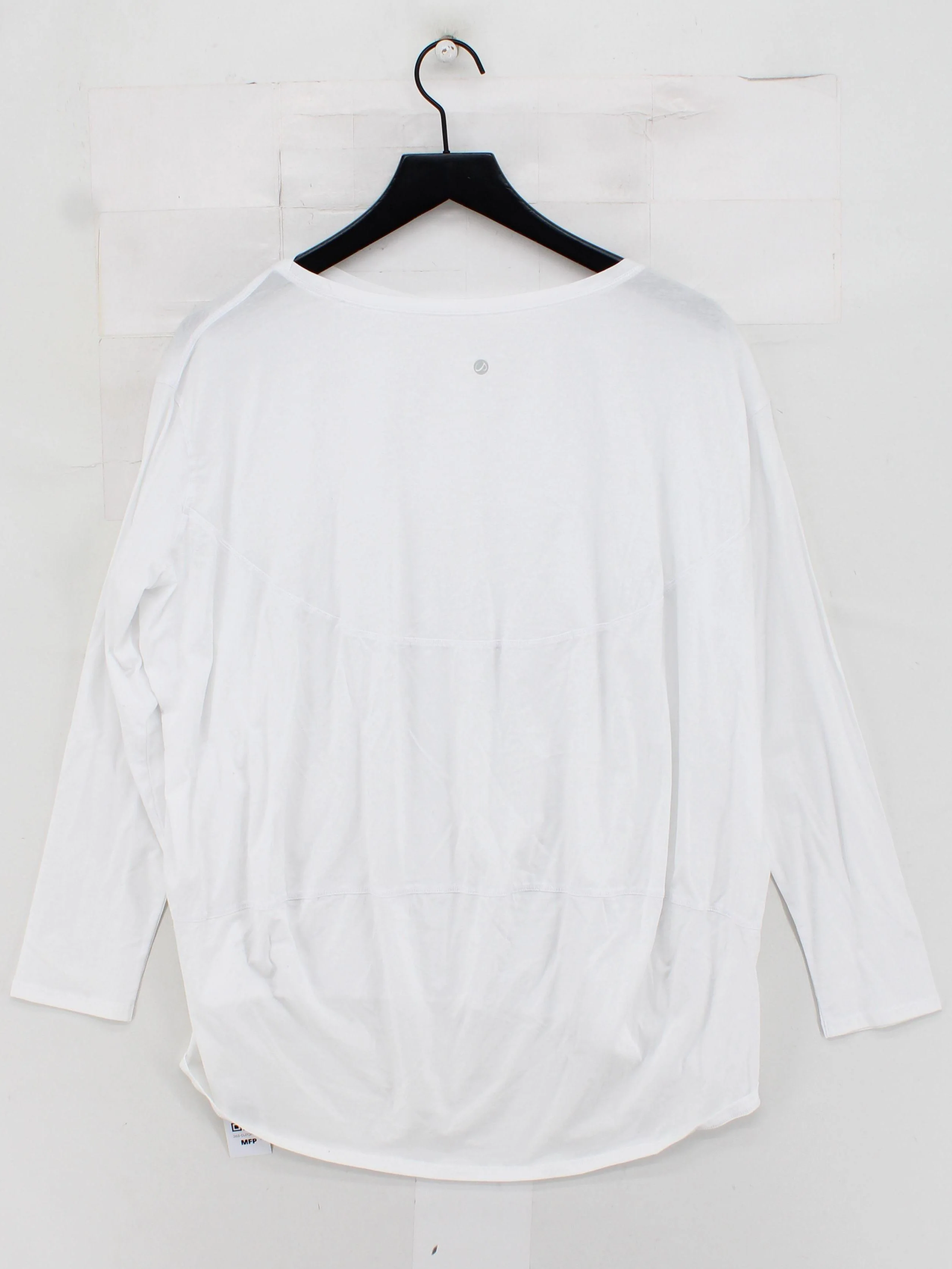 Jockey Women's T-Shirt L White Cotton with Elastane Basic - Image 2