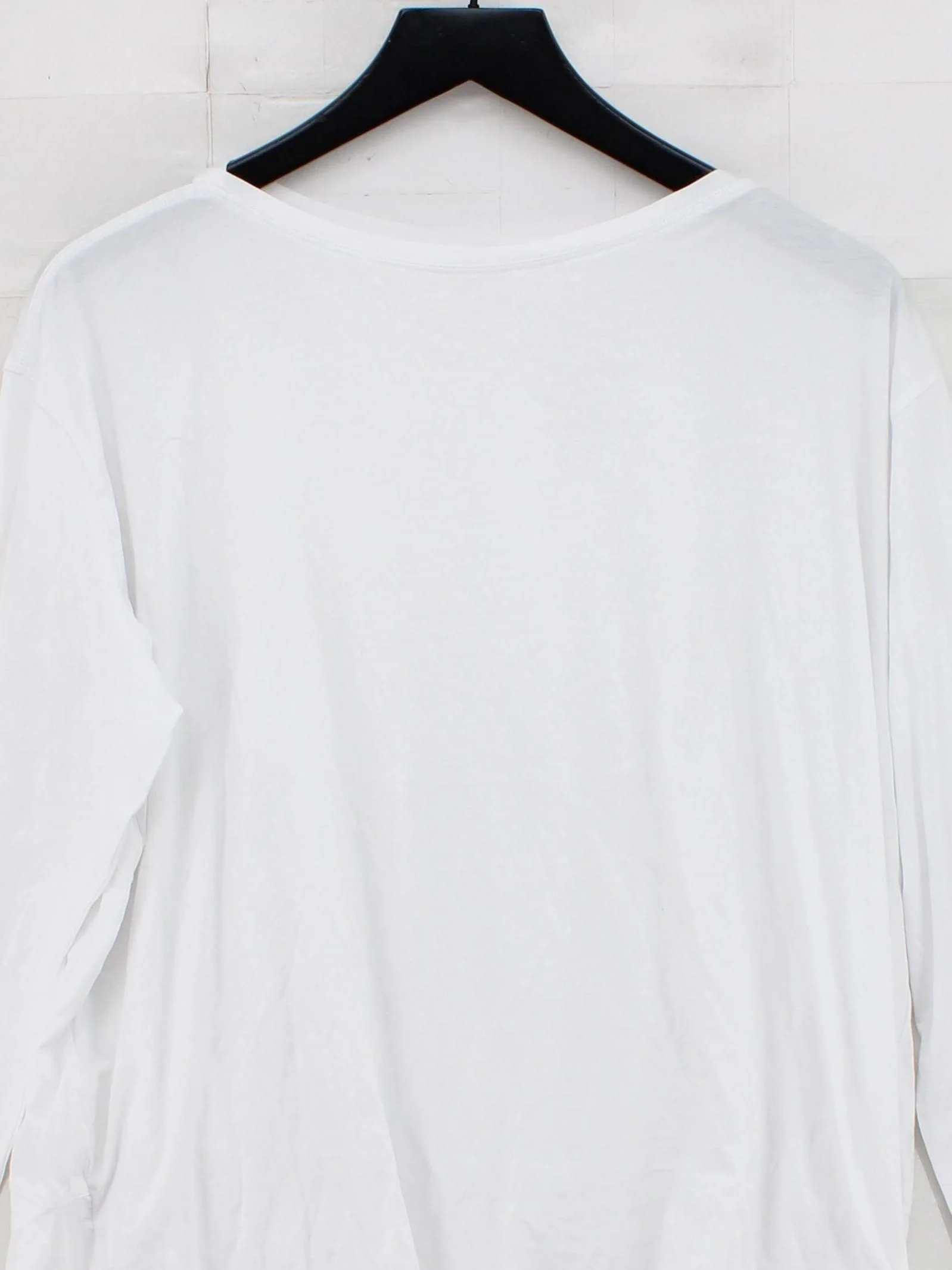 Jockey Women's T-Shirt L White Cotton with Elastane Basic - Image 3