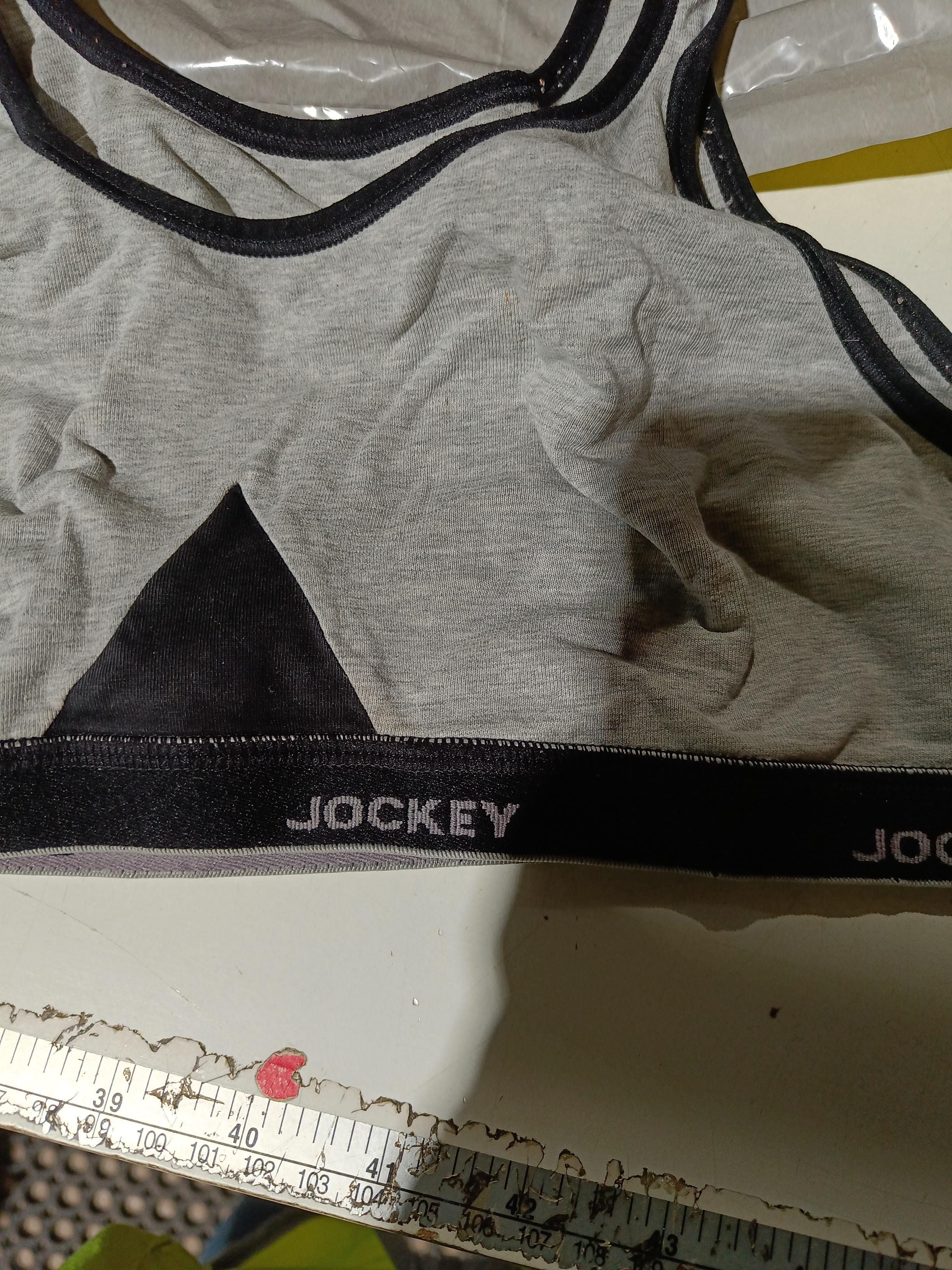 Jockey Women's Top XXS Grey 100% Cotton Sleeveless Round Neck Cropped - Image 6