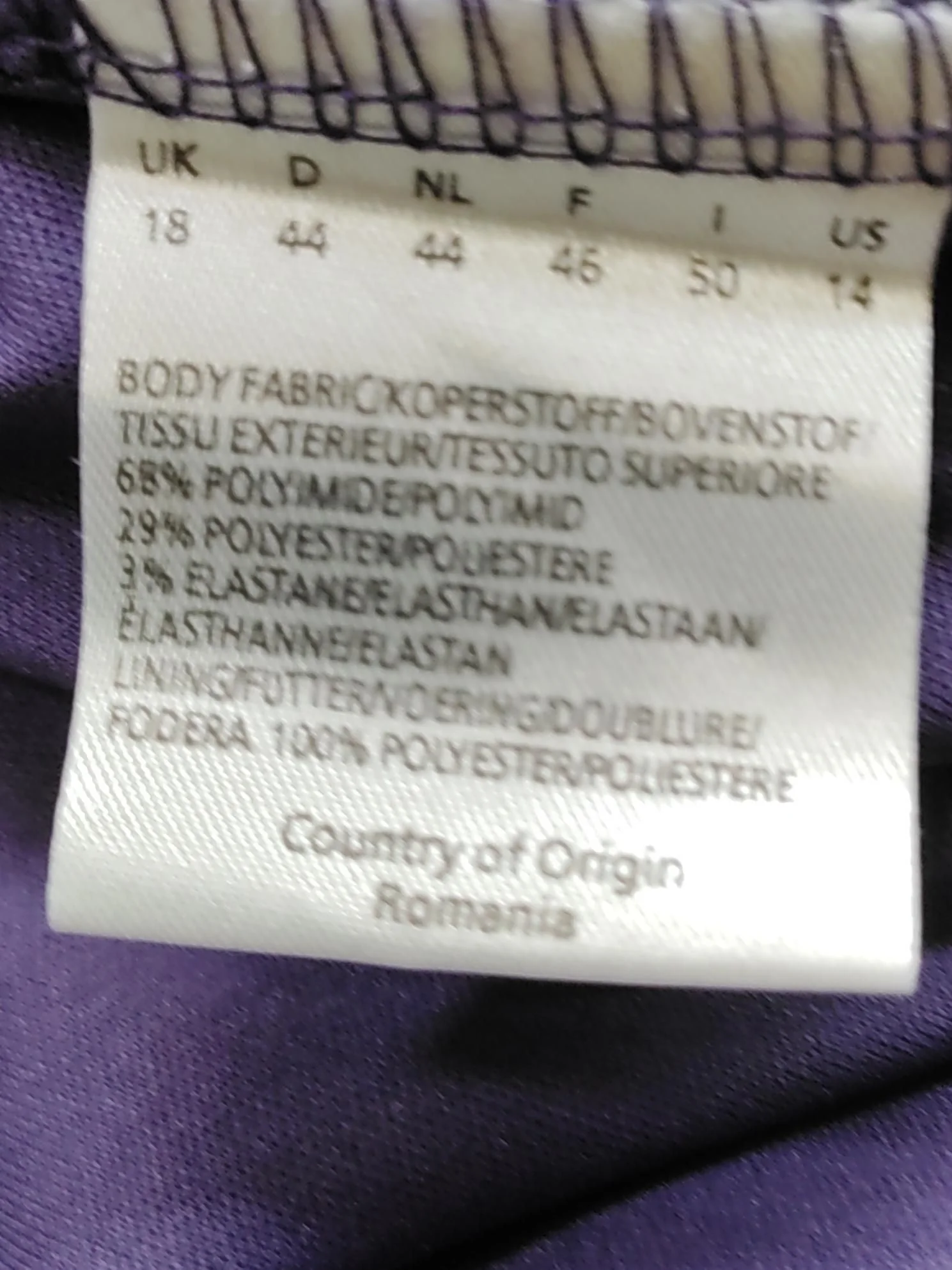 Joe Browns Bodycon Mini Dress UK18 in Purple - Image 6