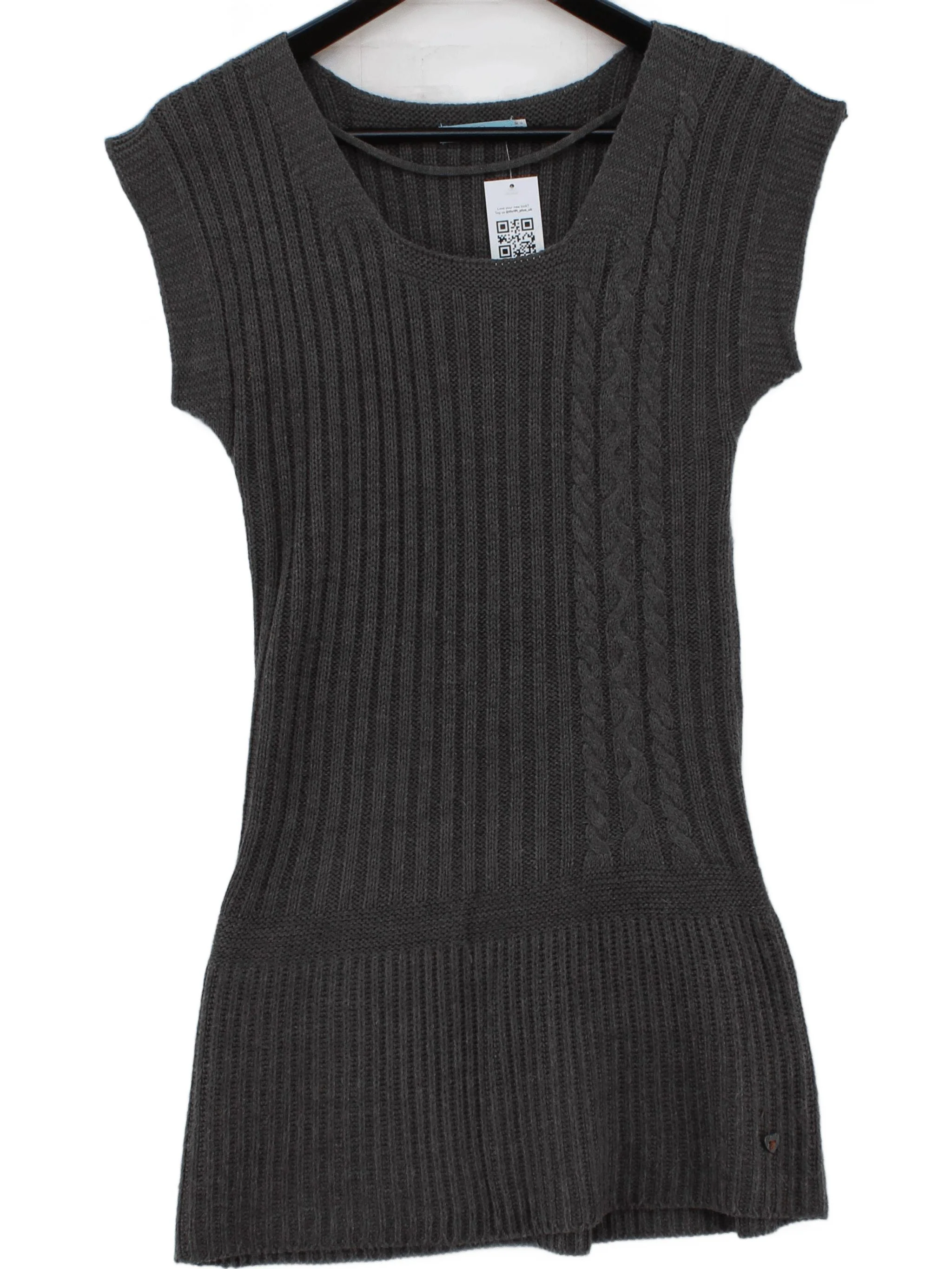 Joe Browns Jumper Mini Dress UK10 in Grey