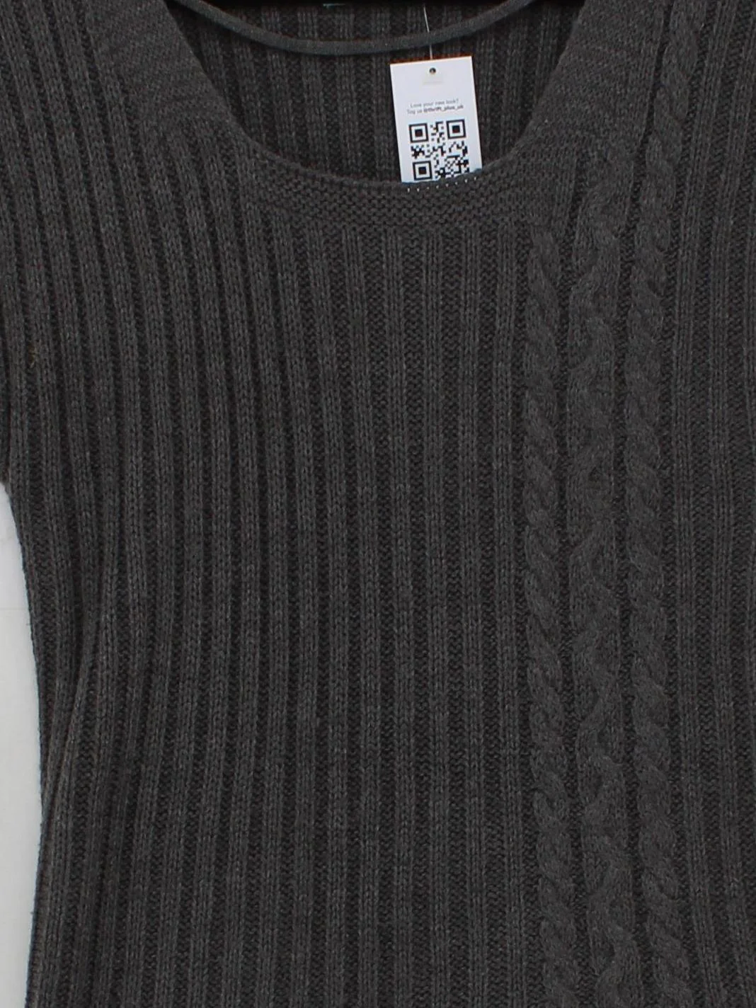 Joe Browns Jumper Mini Dress UK10 in Grey - Image 3